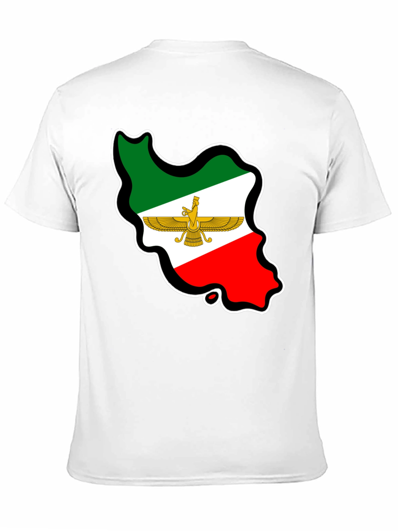 Iran Flag Map T-Shirt - Patriotic Pride