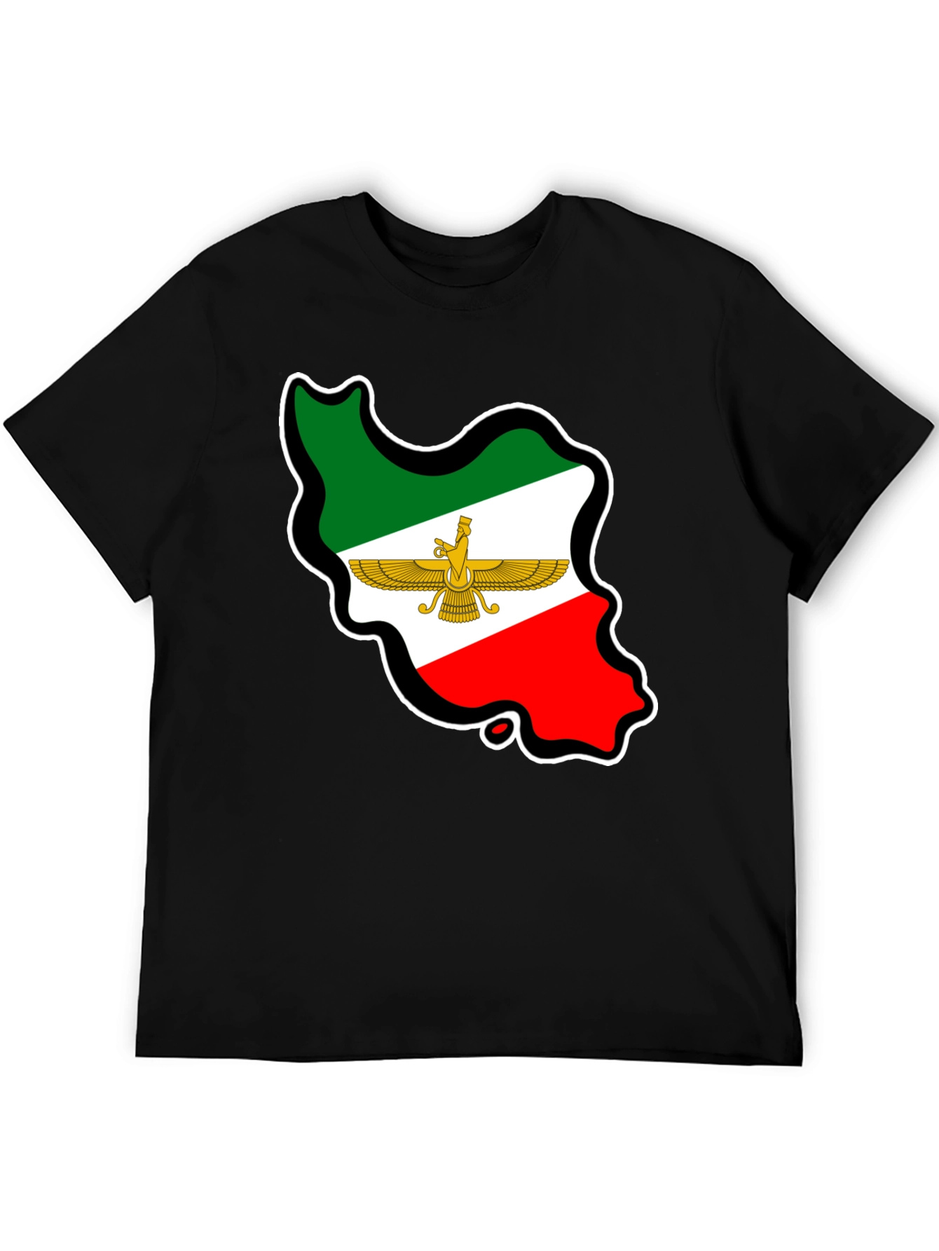 Iran Flag Map T-Shirt - Patriotic Pride