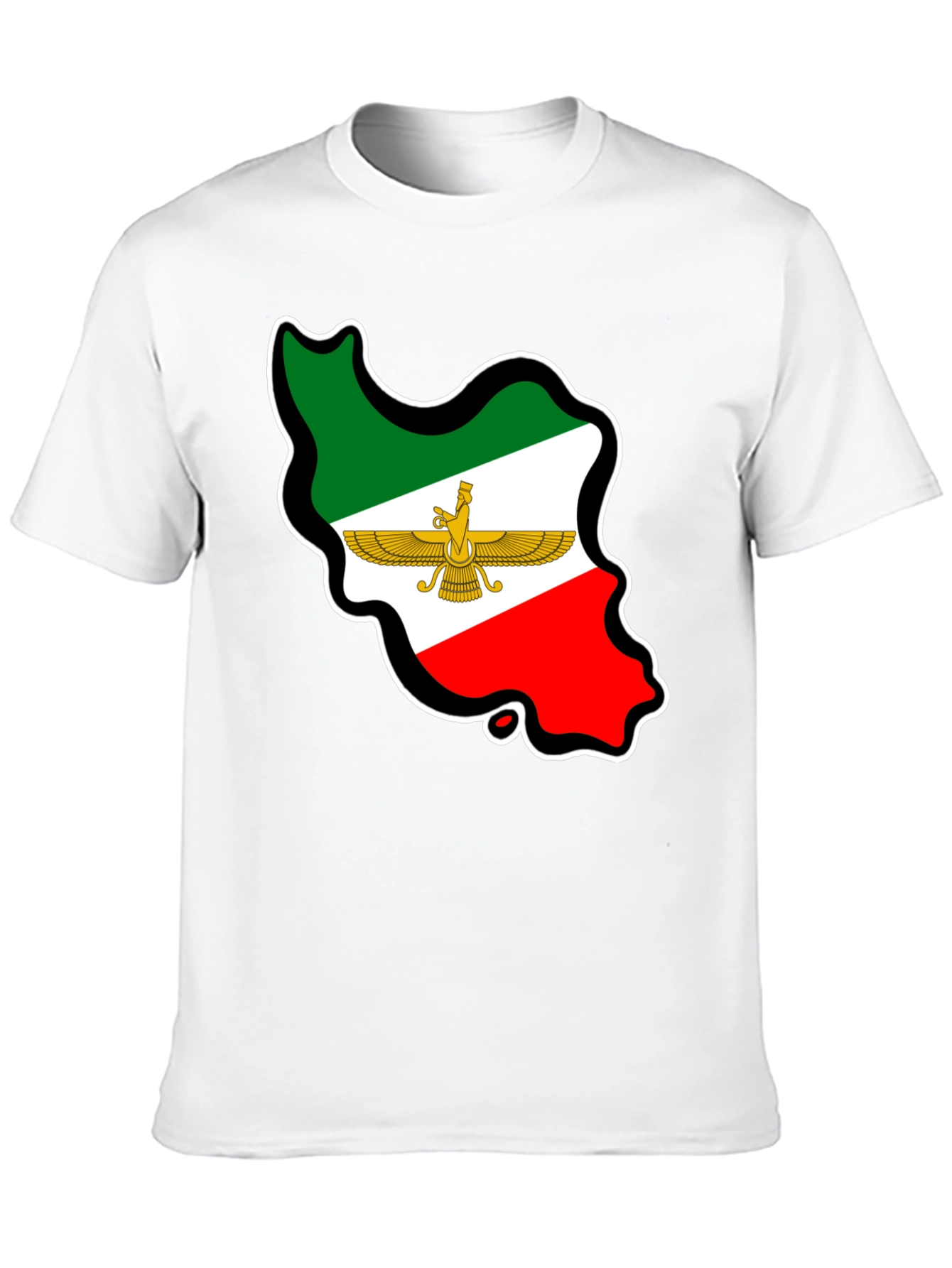 Iran Flag Map T-Shirt - Patriotic Pride
