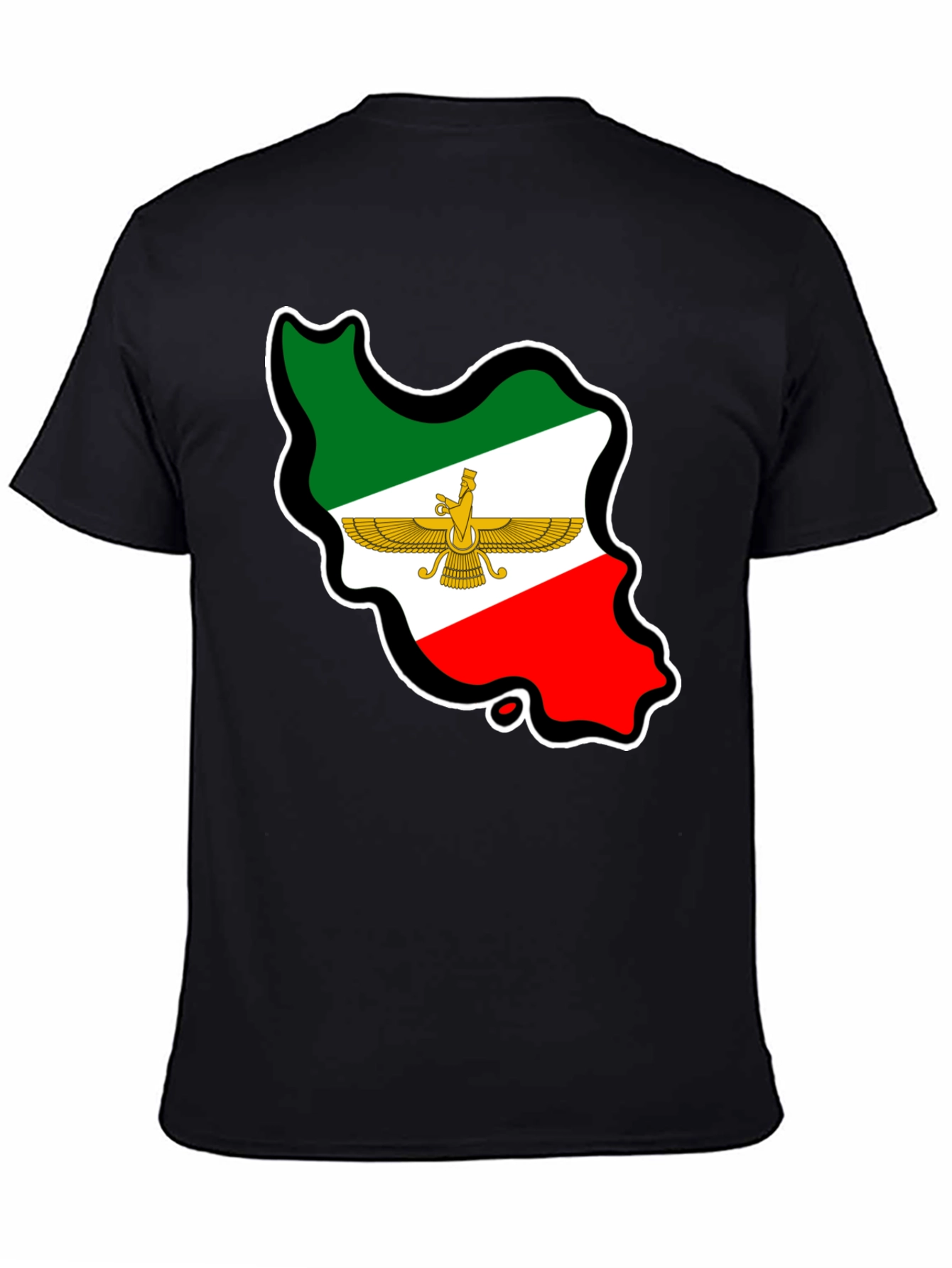 Iran Flag Map T-Shirt - Patriotic Pride
