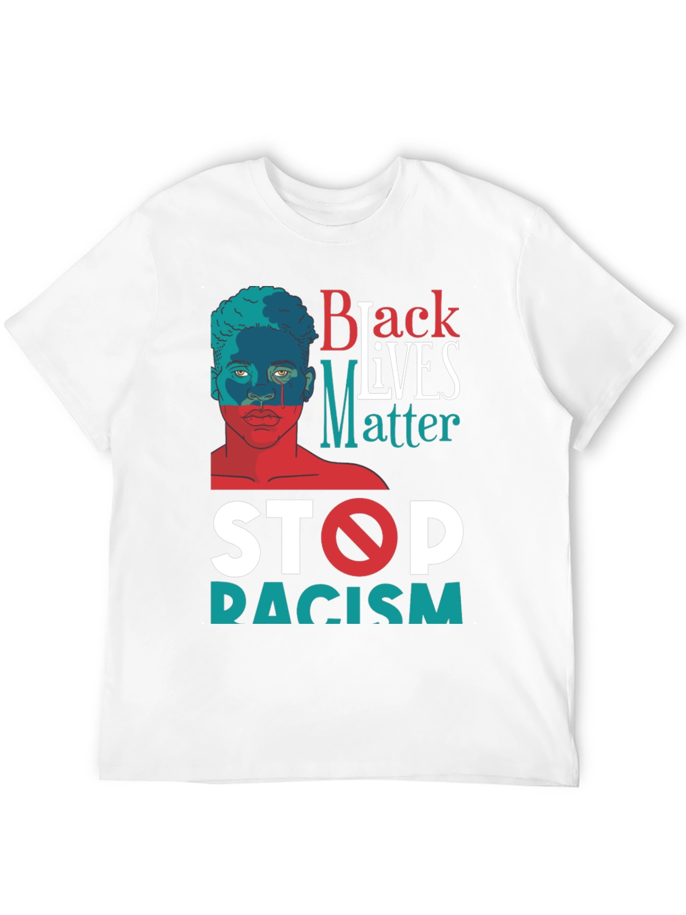 Black Lives Matter Stop Racism Graphic Tee
