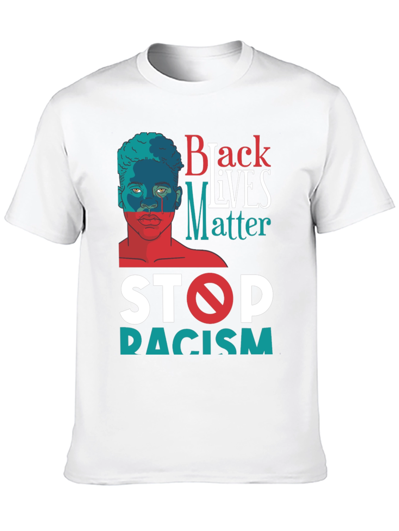 Black Lives Matter Stop Racism Graphic Tee
