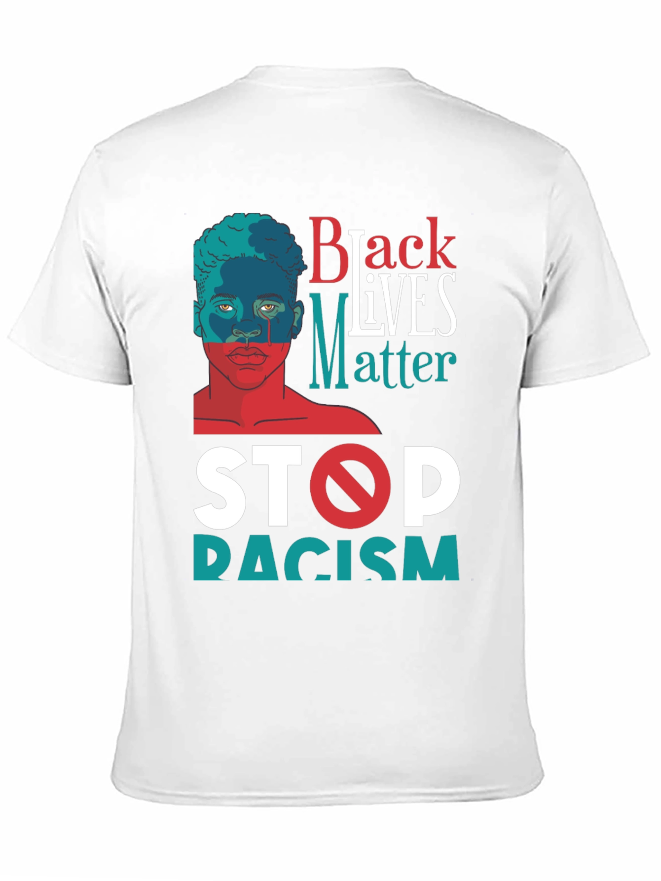 Black Lives Matter Stop Racism Graphic Tee