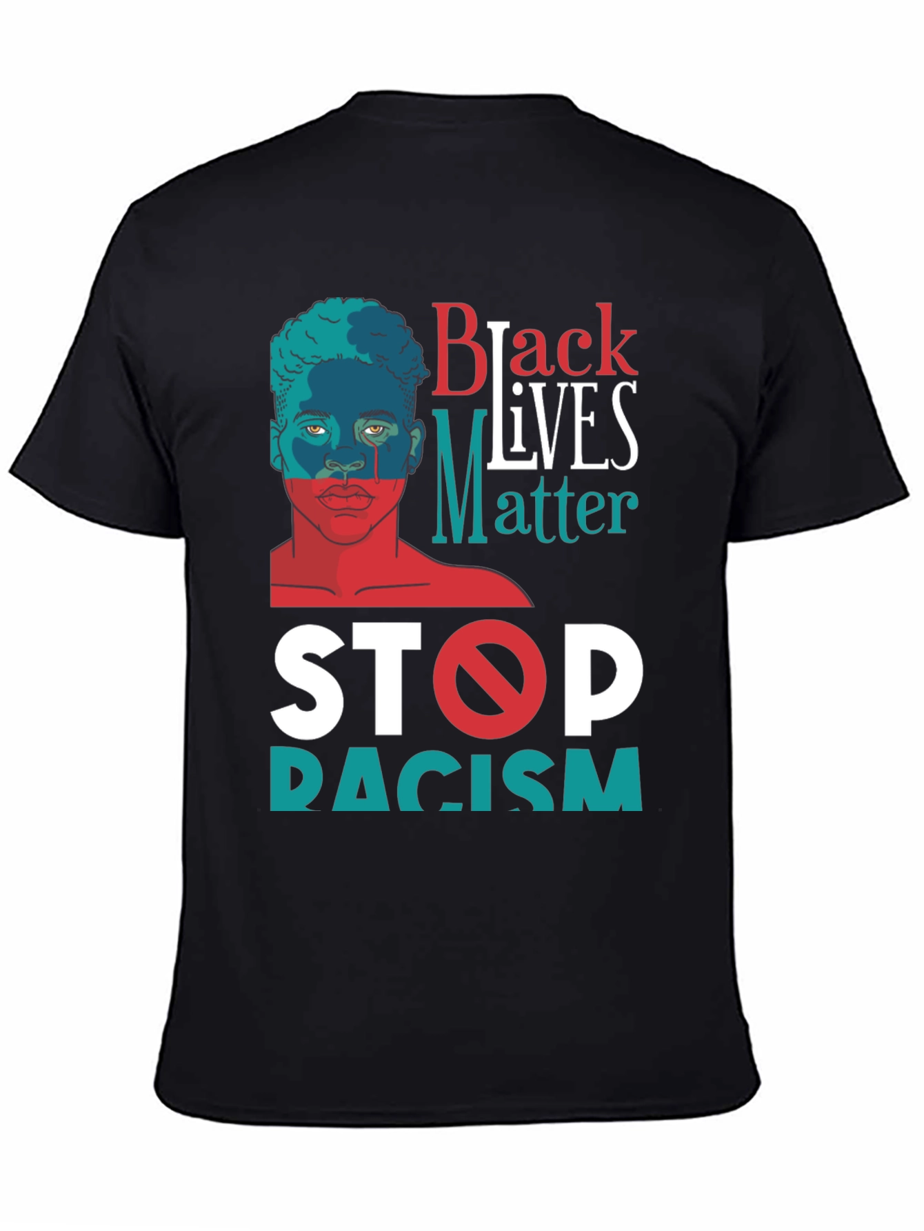 Black Lives Matter Stop Racism Graphic Tee