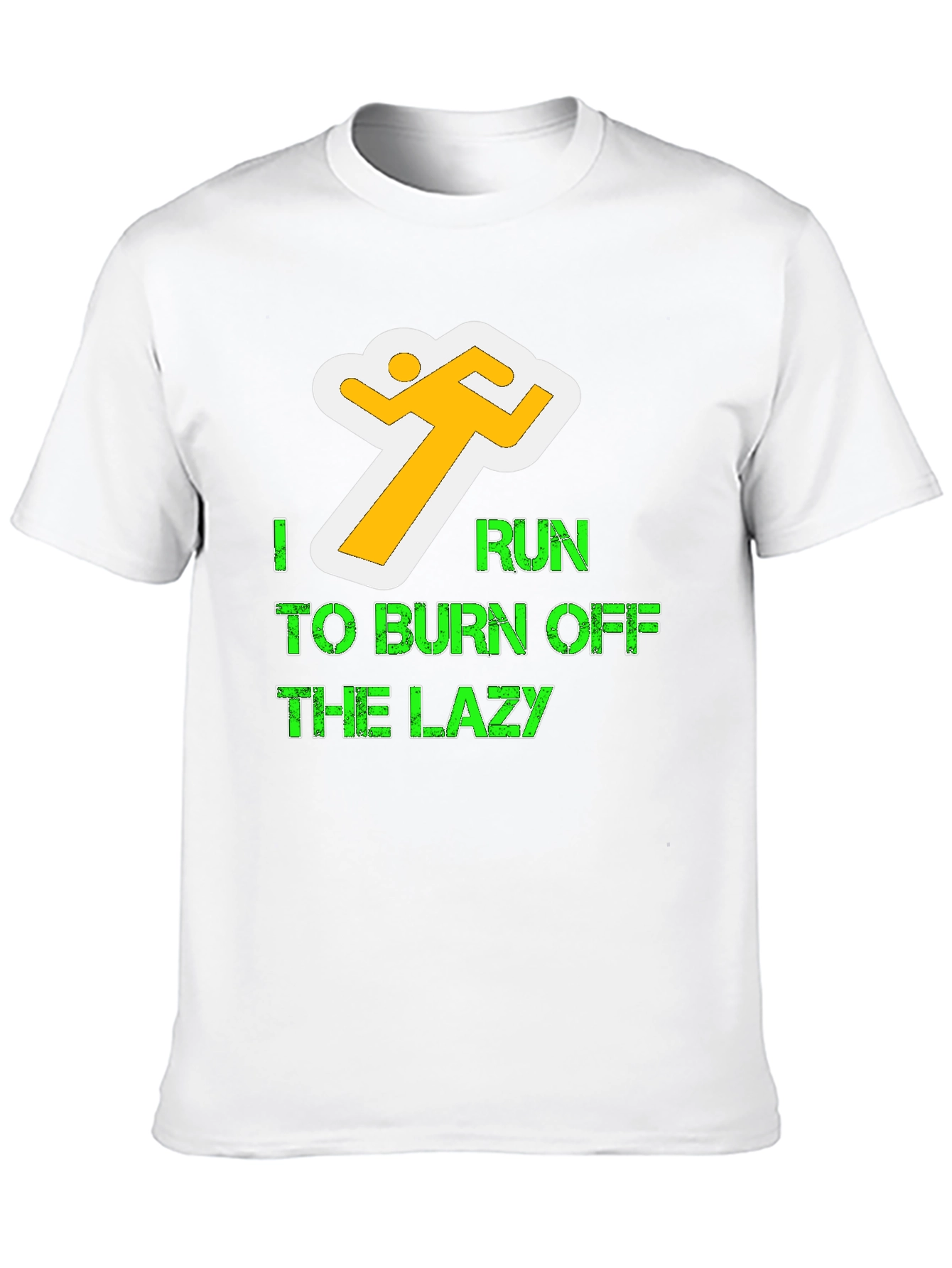 I Run To Burn Off The Lazy Graphic Tee