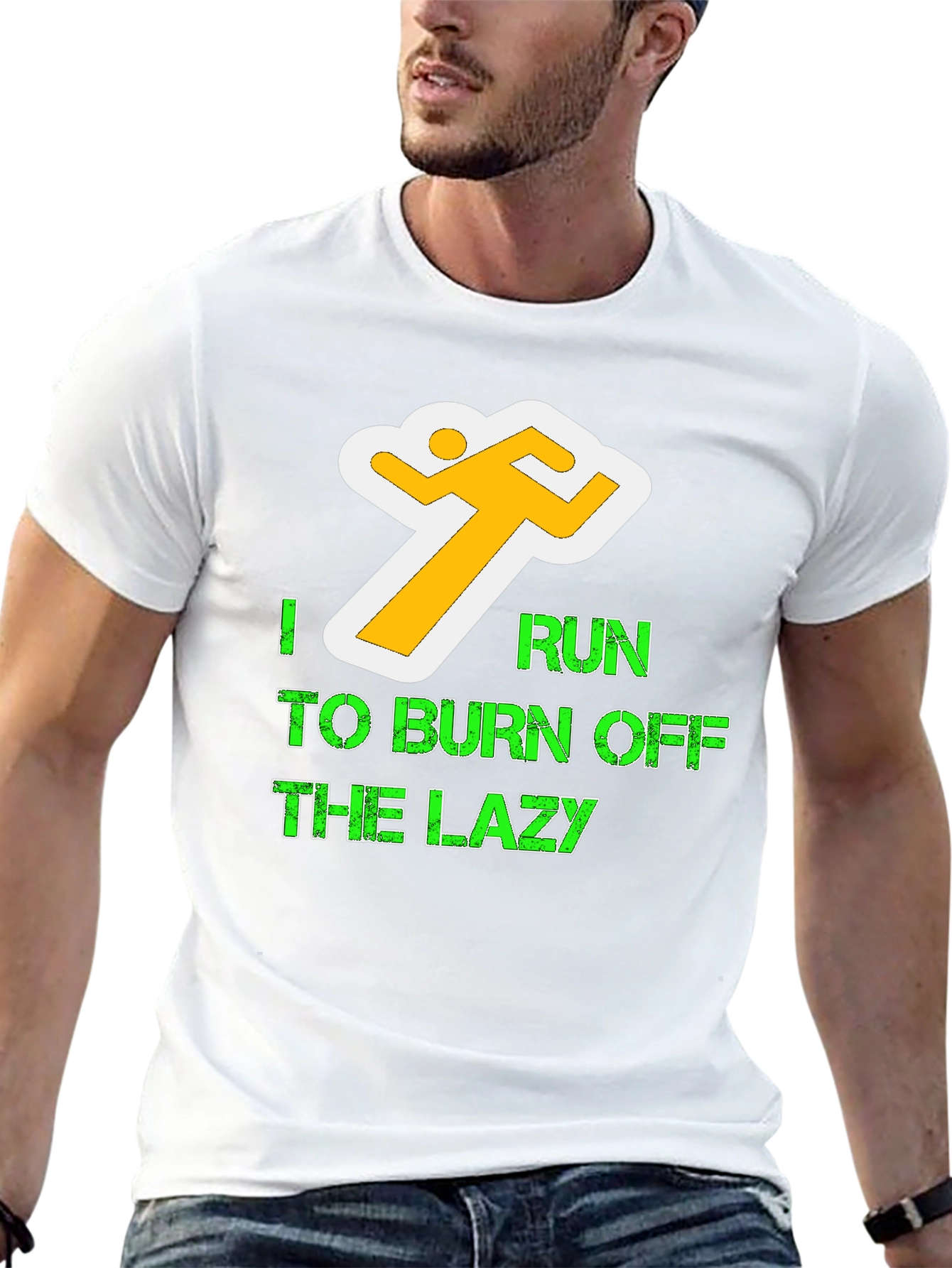 I Run To Burn Off The Lazy Graphic Tee