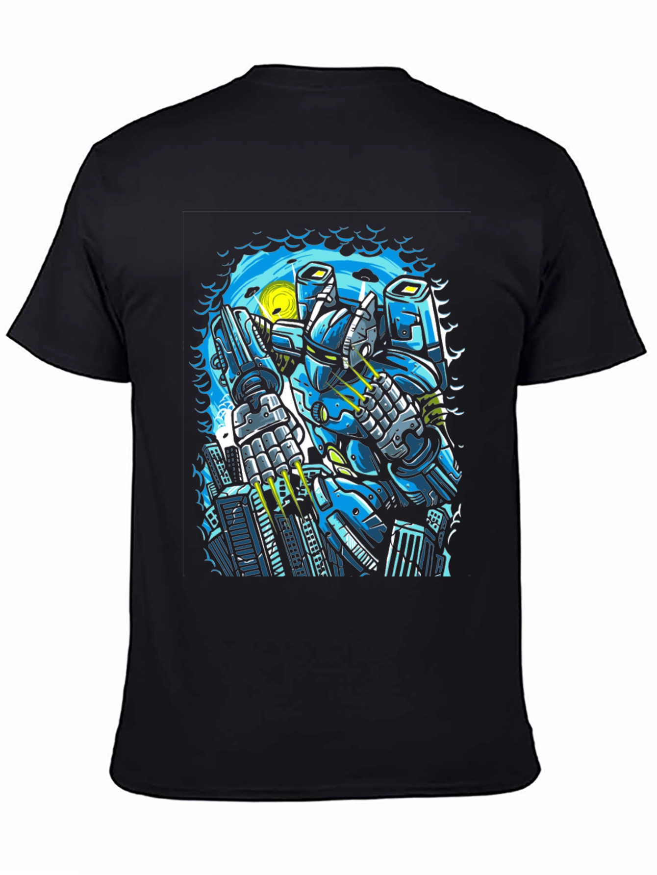Robot Graphic Tee - Sci-Fi Style