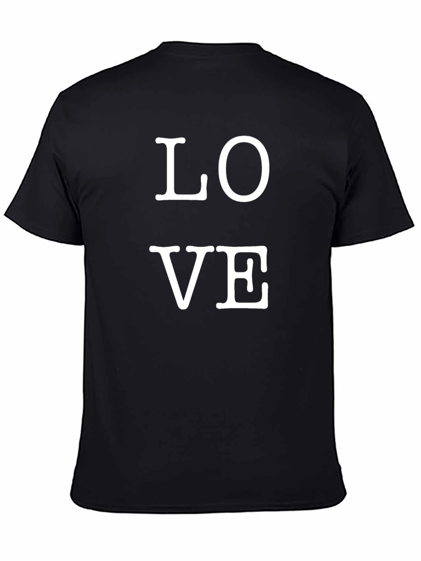 Love Graphic Print Tee - Black Casual Shirt