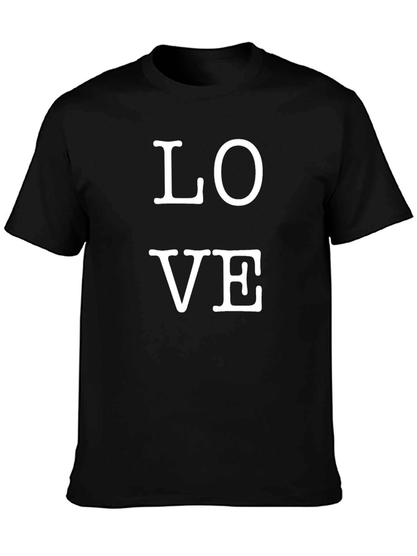 Love Graphic Print Tee - Black Casual Shirt