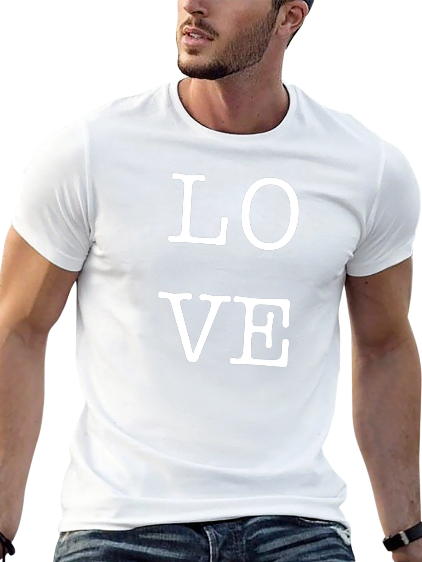 Love Graphic Print Tee - Black Casual Shirt
