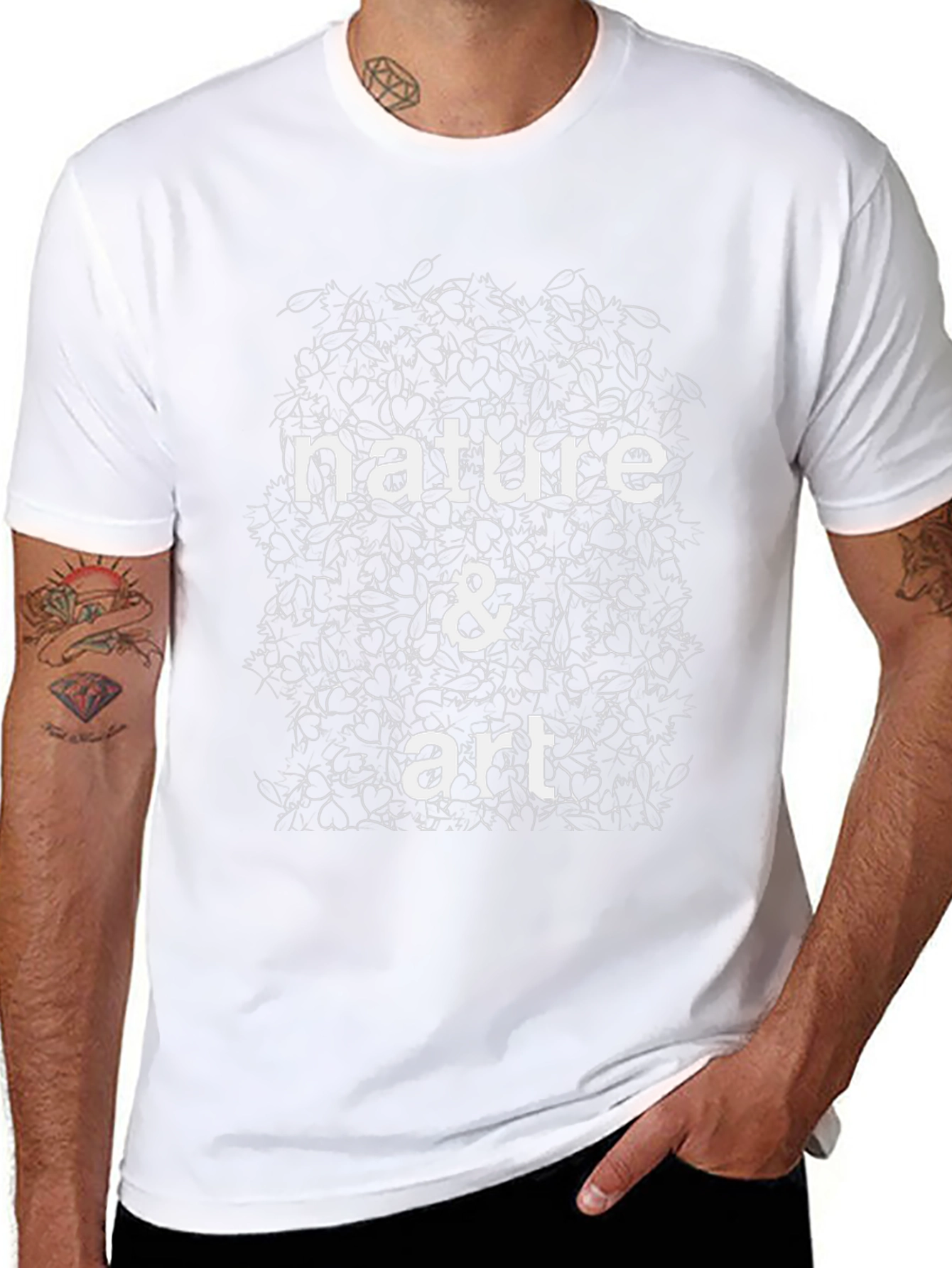 Nature & Art Graphic Tee - Stylish Casual T-Shirt