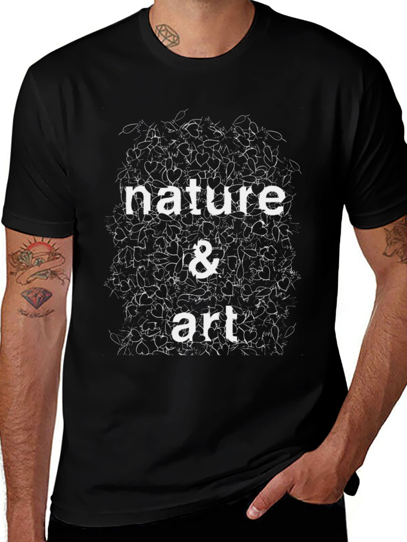 Nature & Art Graphic Tee - Stylish Casual T-Shirt