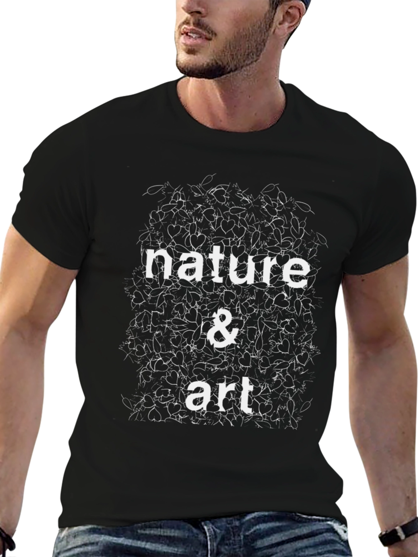 Nature & Art Graphic Tee - Stylish Casual T-Shirt