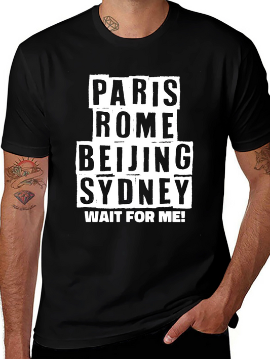 Paris Rome Beijing Sydney Travel T-Shirt