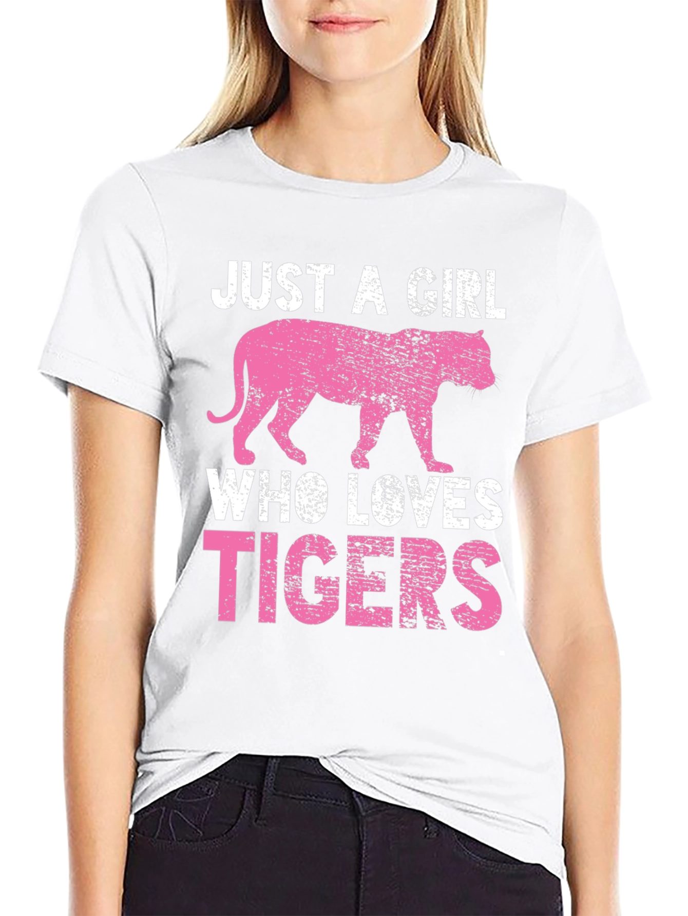 Just A Girl Who Loves Tigers Graphic Tee