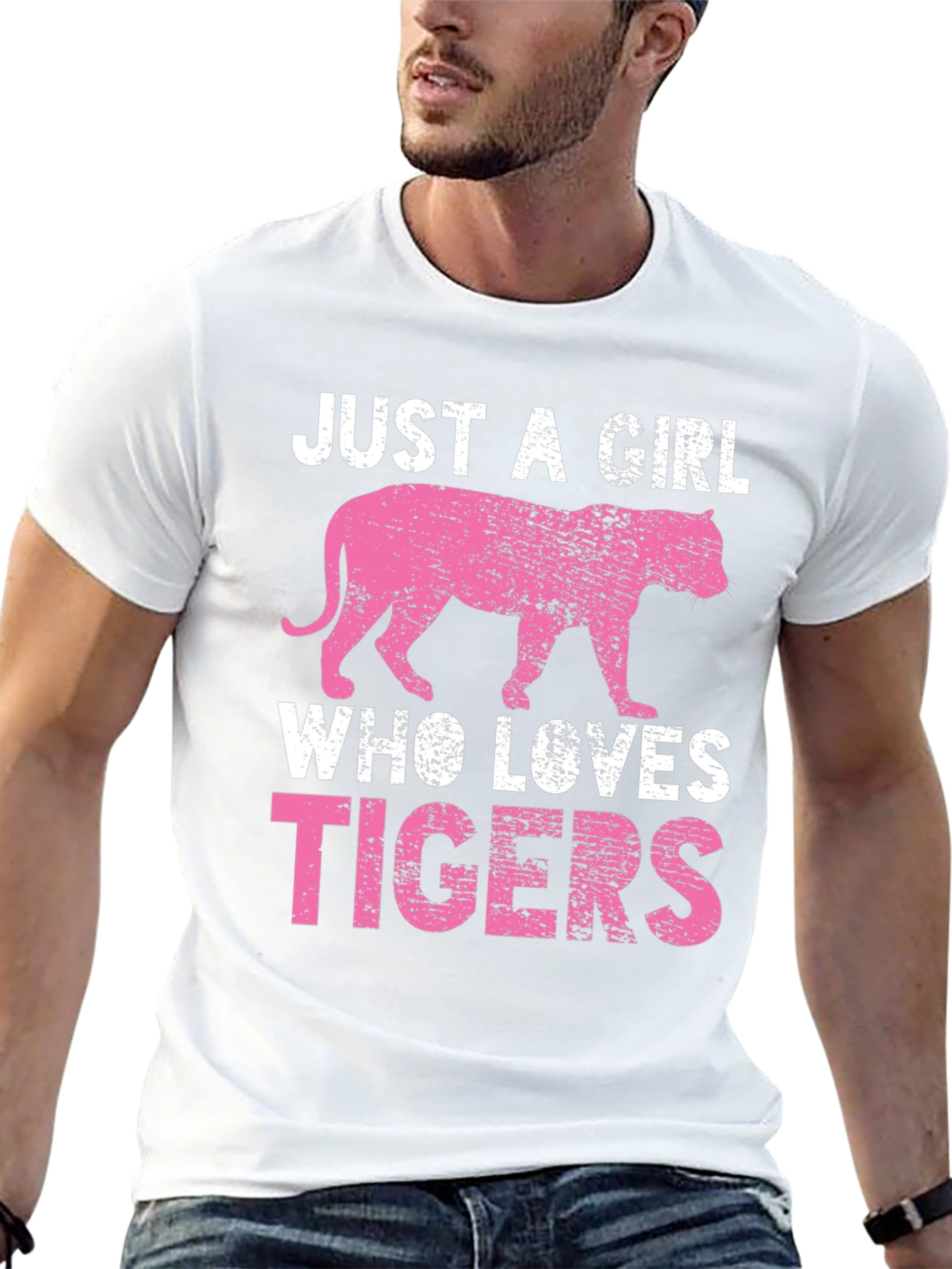 Just A Girl Who Loves Tigers Graphic Tee