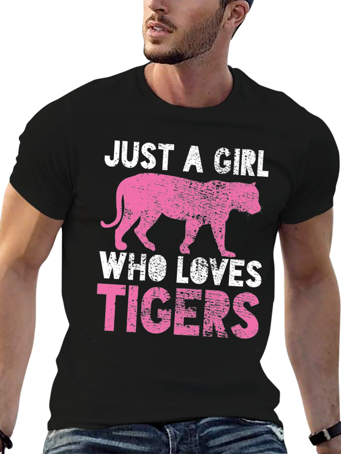 Just A Girl Who Loves Tigers Graphic Tee