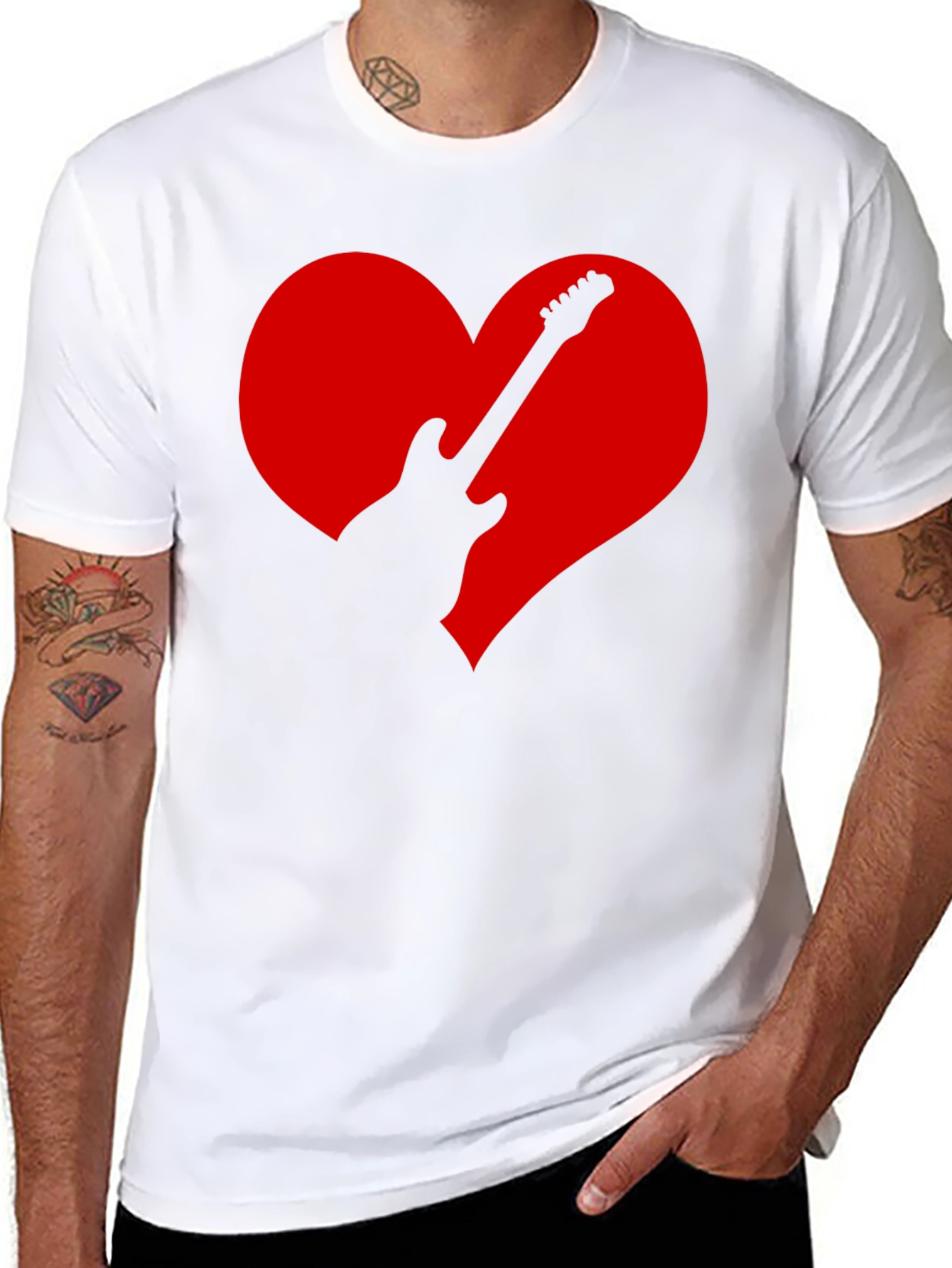 Guitar Heartbeat T-Shirt - Rock Music Tee