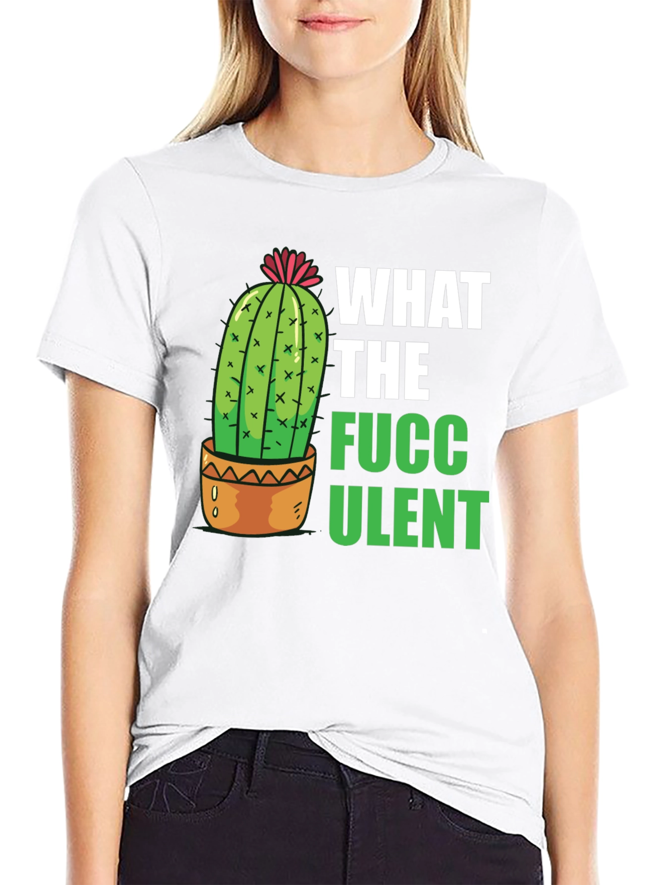 What the Fucculent T-Shirt - Funny Cactus Graphic Tee