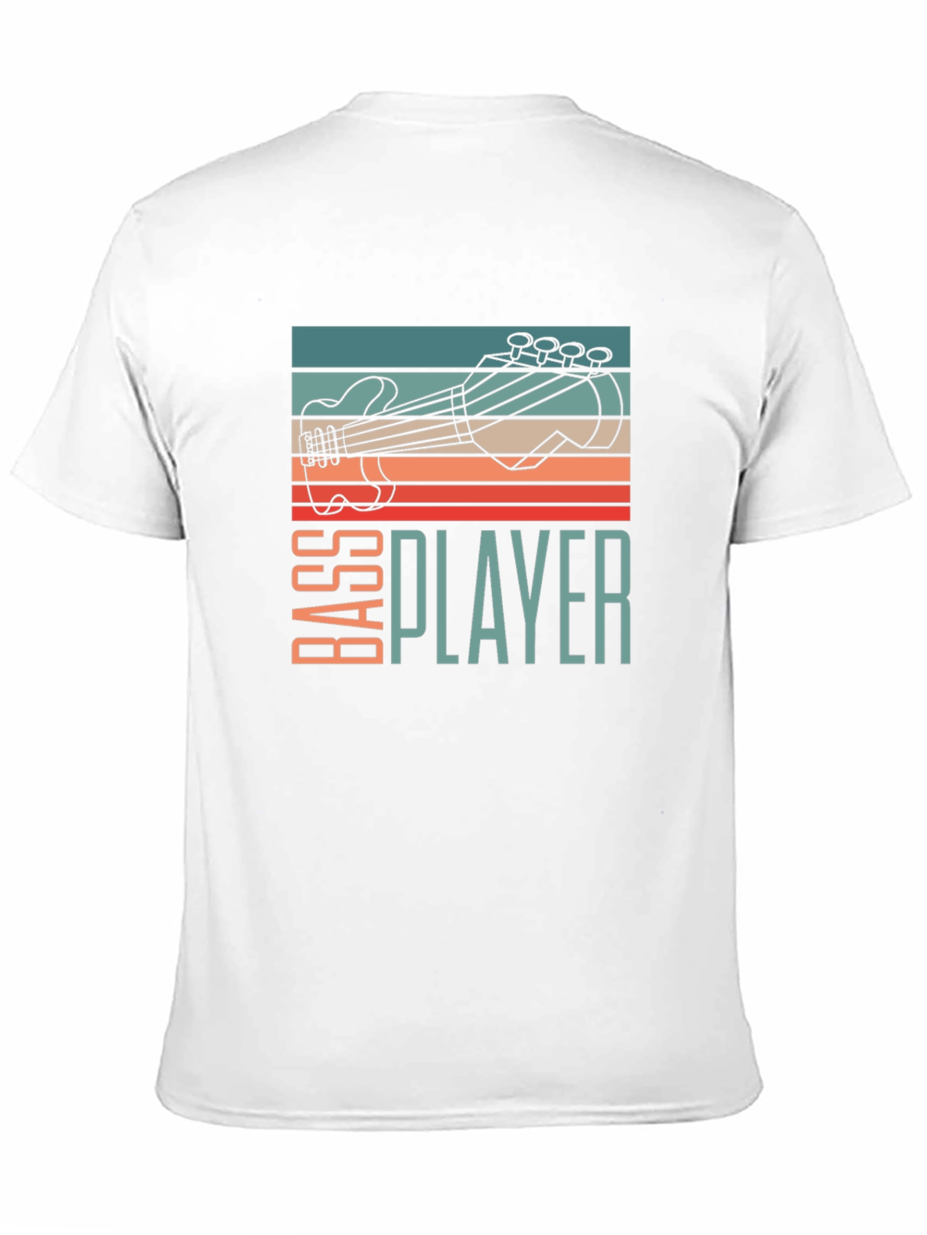 Bass Player Guitar T-Shirt - Retro Style Graphic Tee