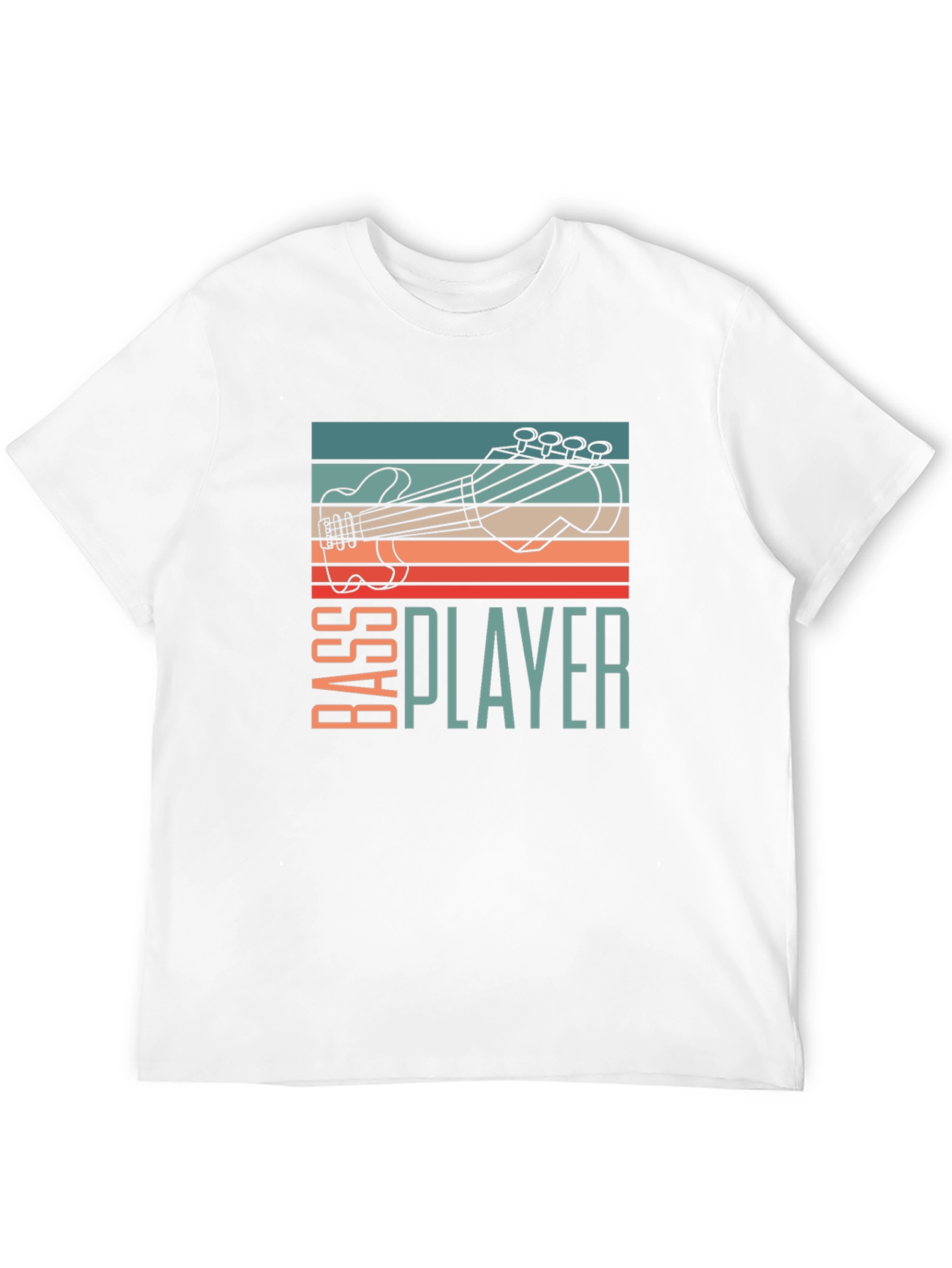 Bass Player Guitar T-Shirt - Retro Style Graphic Tee