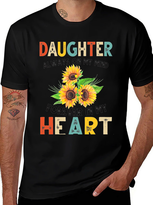 Daughter Sunflower Graphic T-Shirt