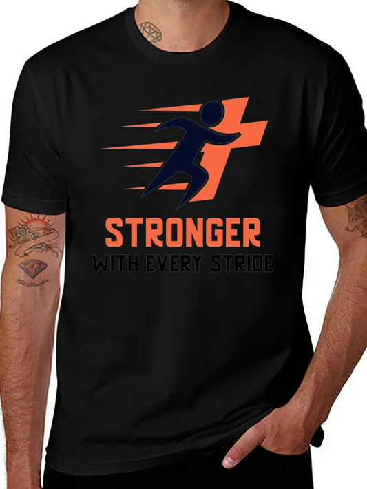 Stronger With Every Stride Graphic Tee