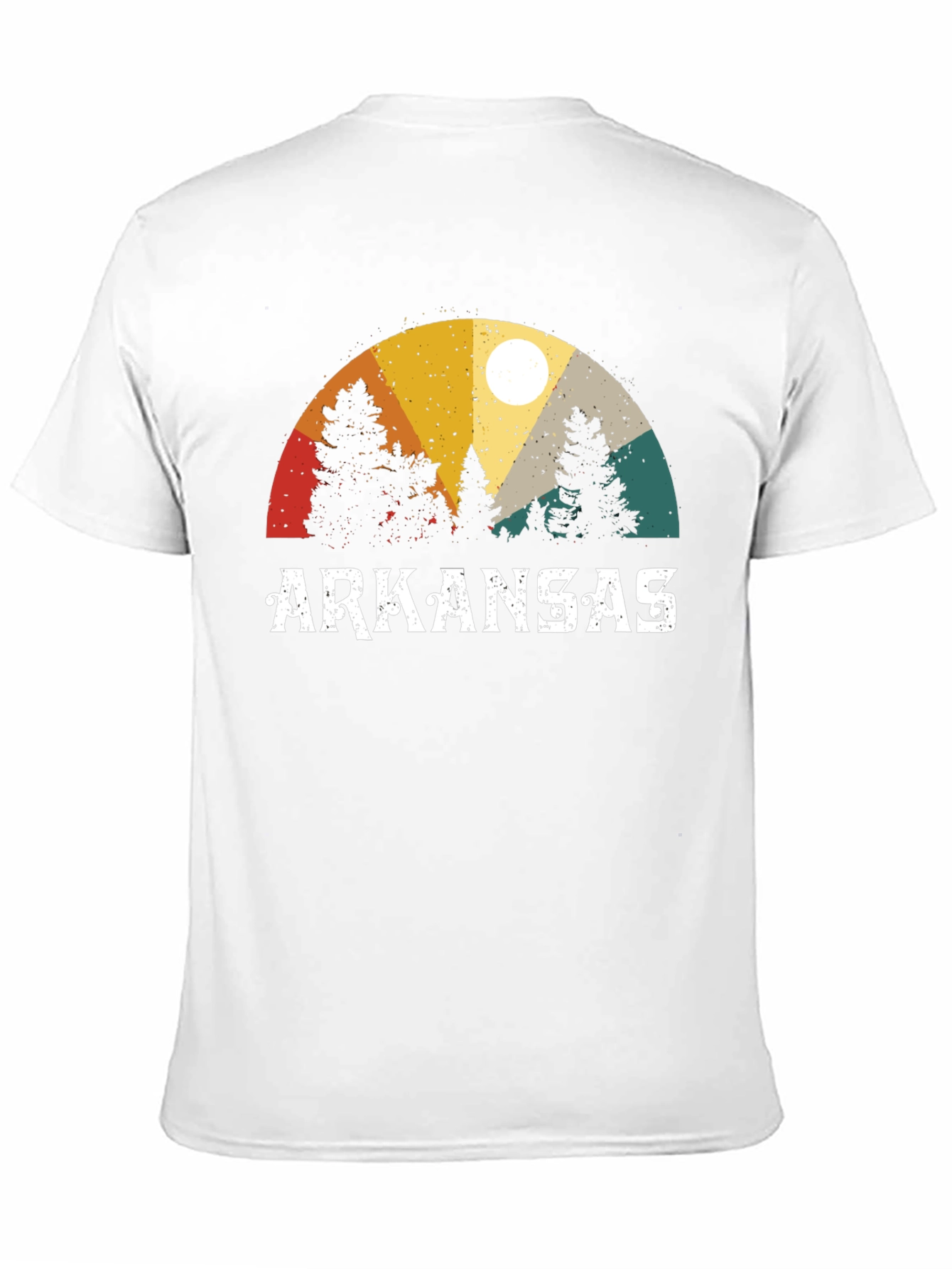 Arkansas Retro Sunset T-Shirt Nature Graphic Tee