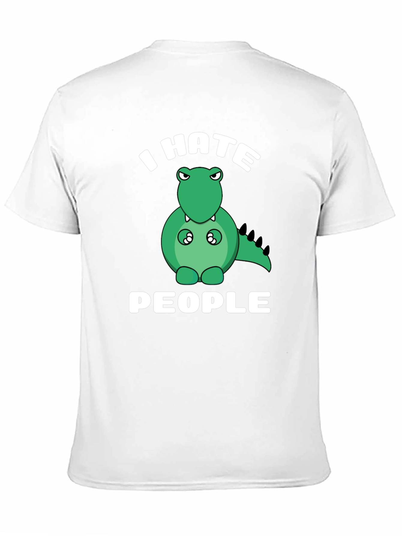 I Hate People T-Shirt Funny Dinosaur Graphic Tee