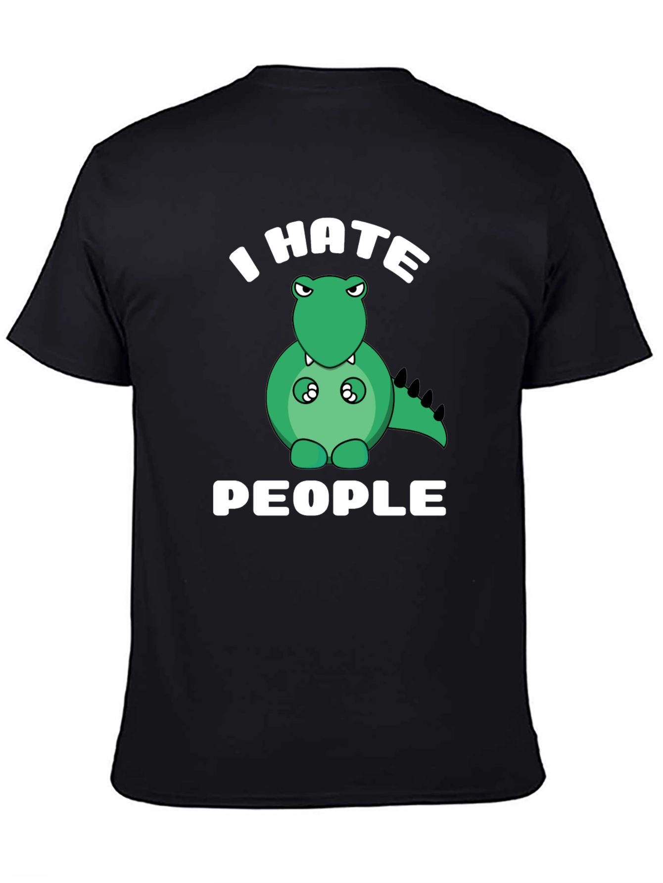 I Hate People T-Shirt Funny Dinosaur Graphic Tee