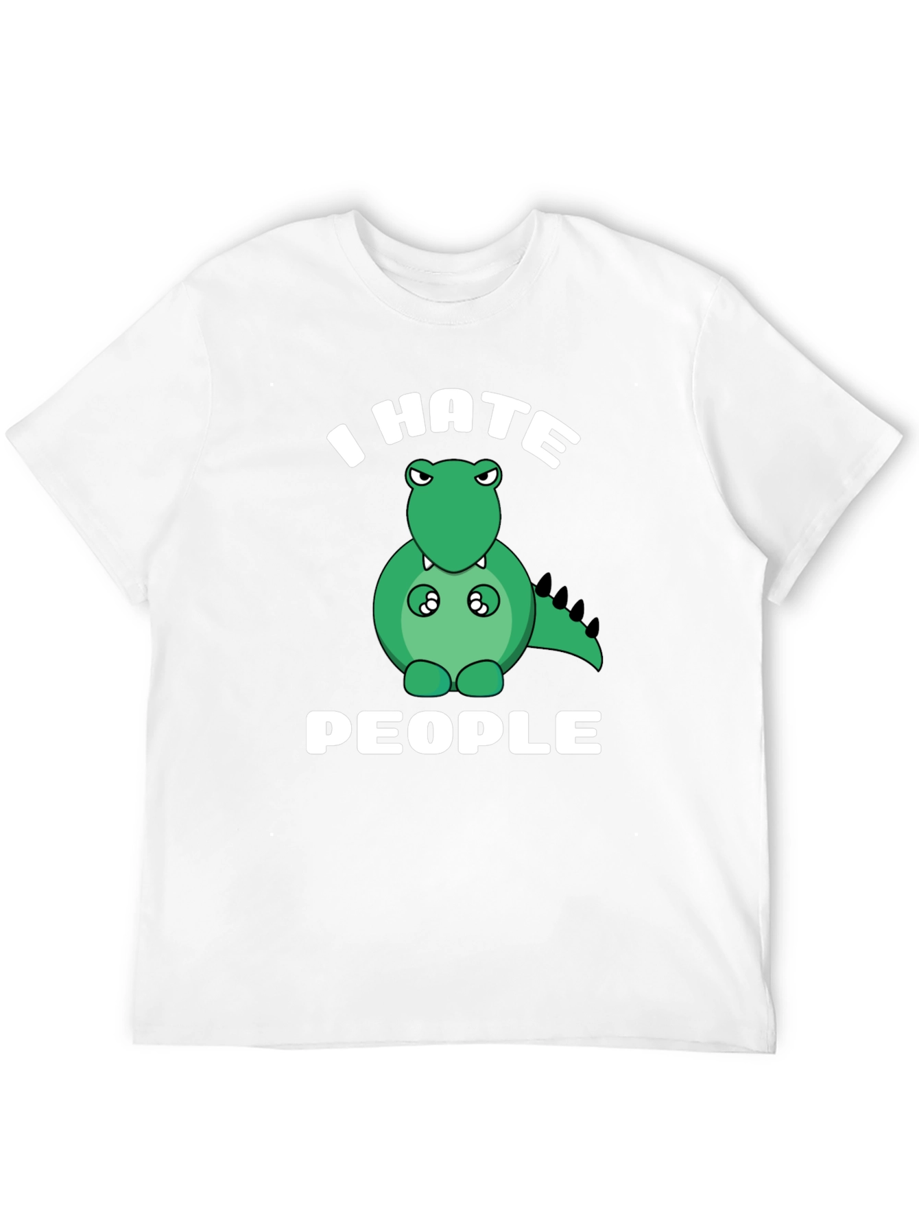 I Hate People T-Shirt Funny Dinosaur Graphic Tee