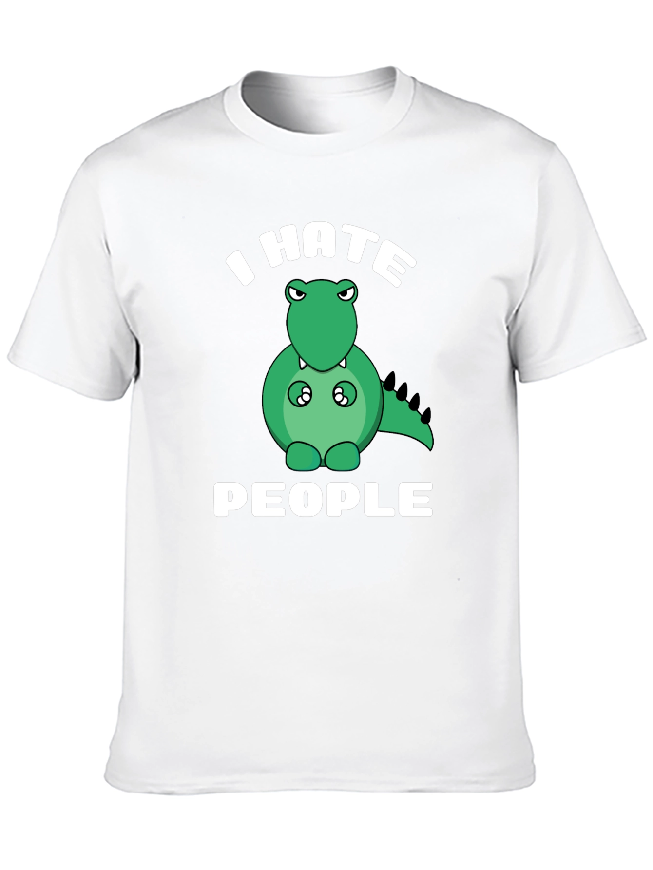 I Hate People T-Shirt Funny Dinosaur Graphic Tee