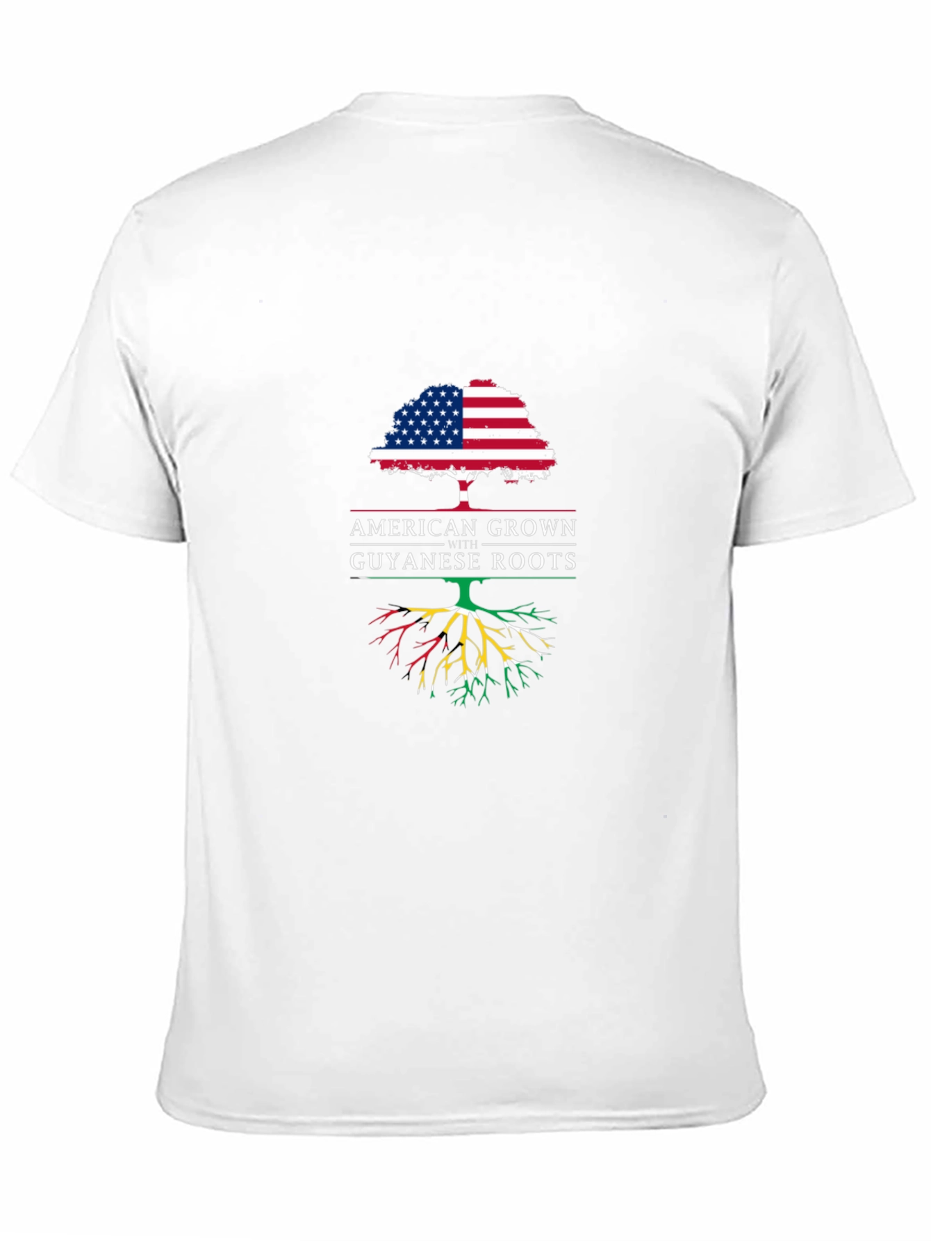 American Grown Guyanese Roots Graphic T-Shirt
