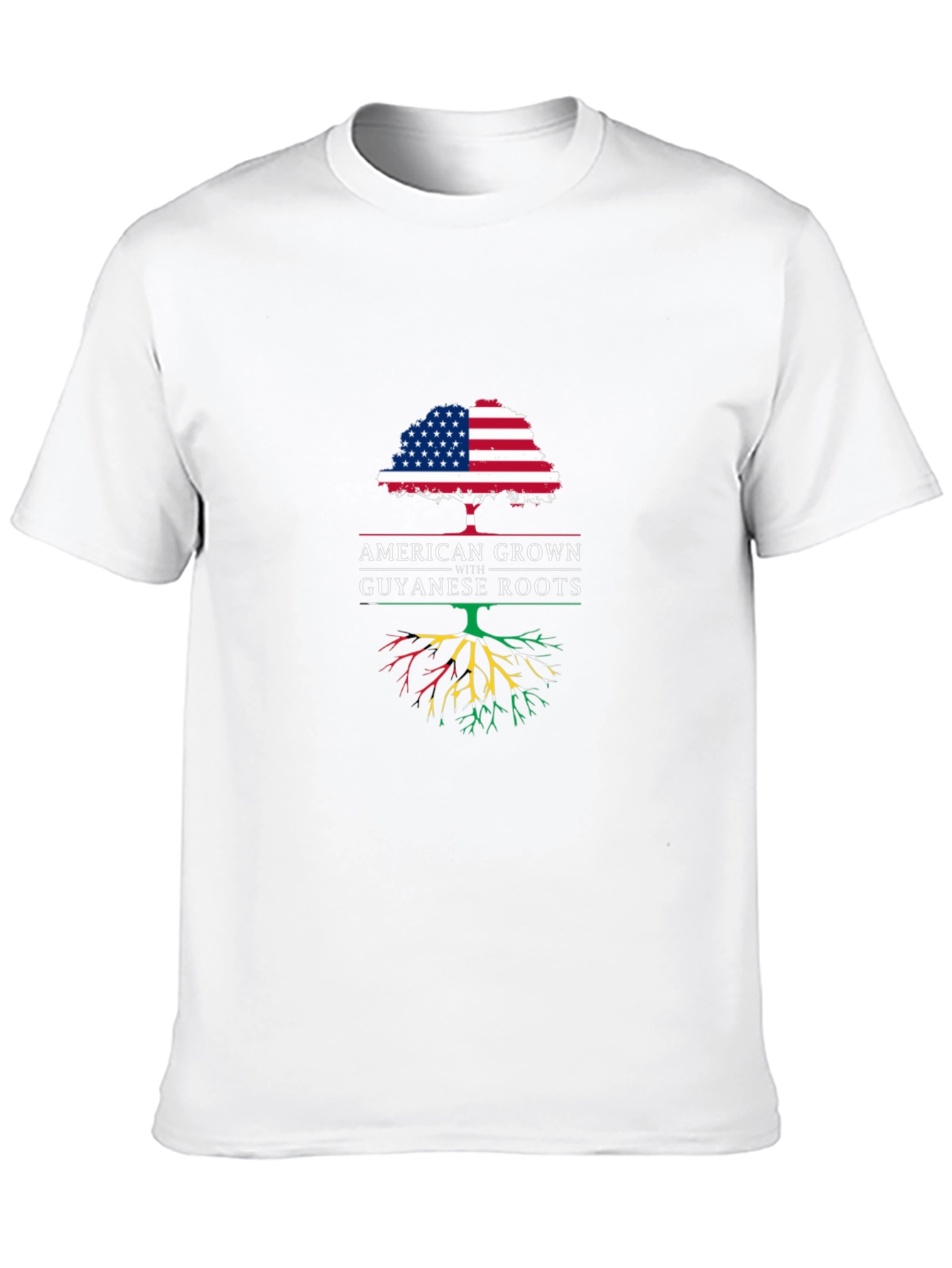 American Grown Guyanese Roots Graphic T-Shirt