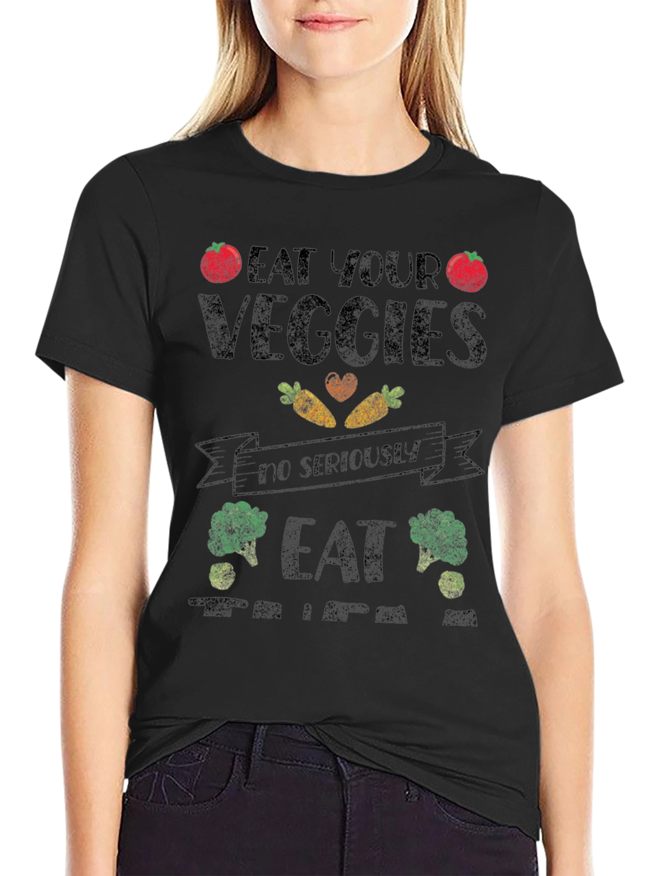 Eat Your Veggies Graphic T-Shirt