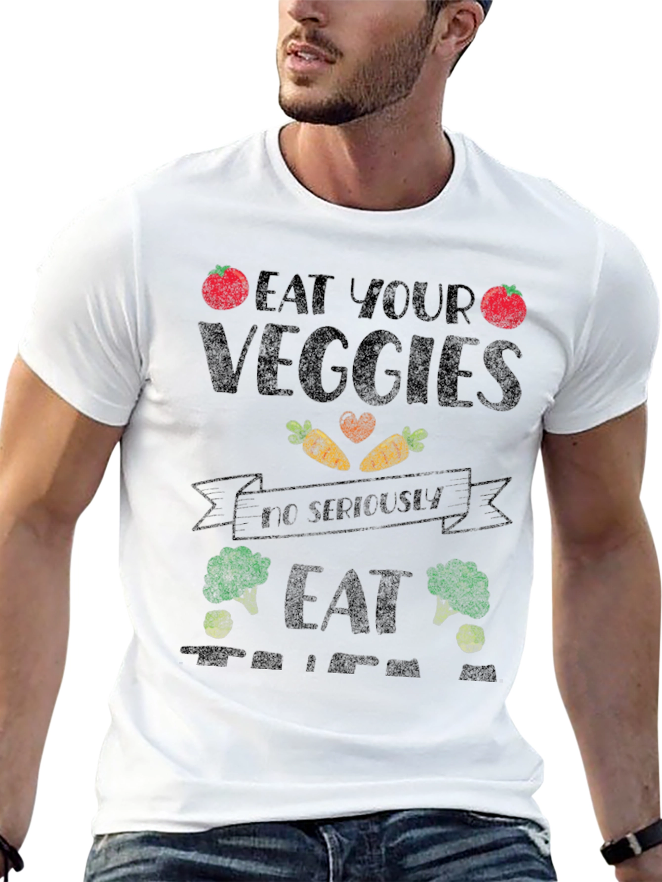 Eat Your Veggies Graphic T-Shirt