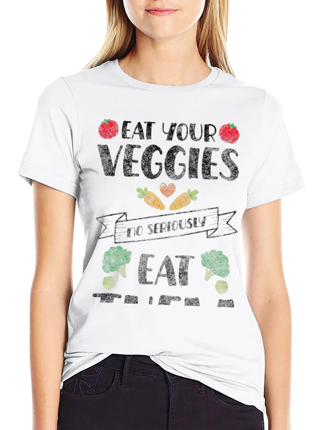 Eat Your Veggies Graphic T-Shirt