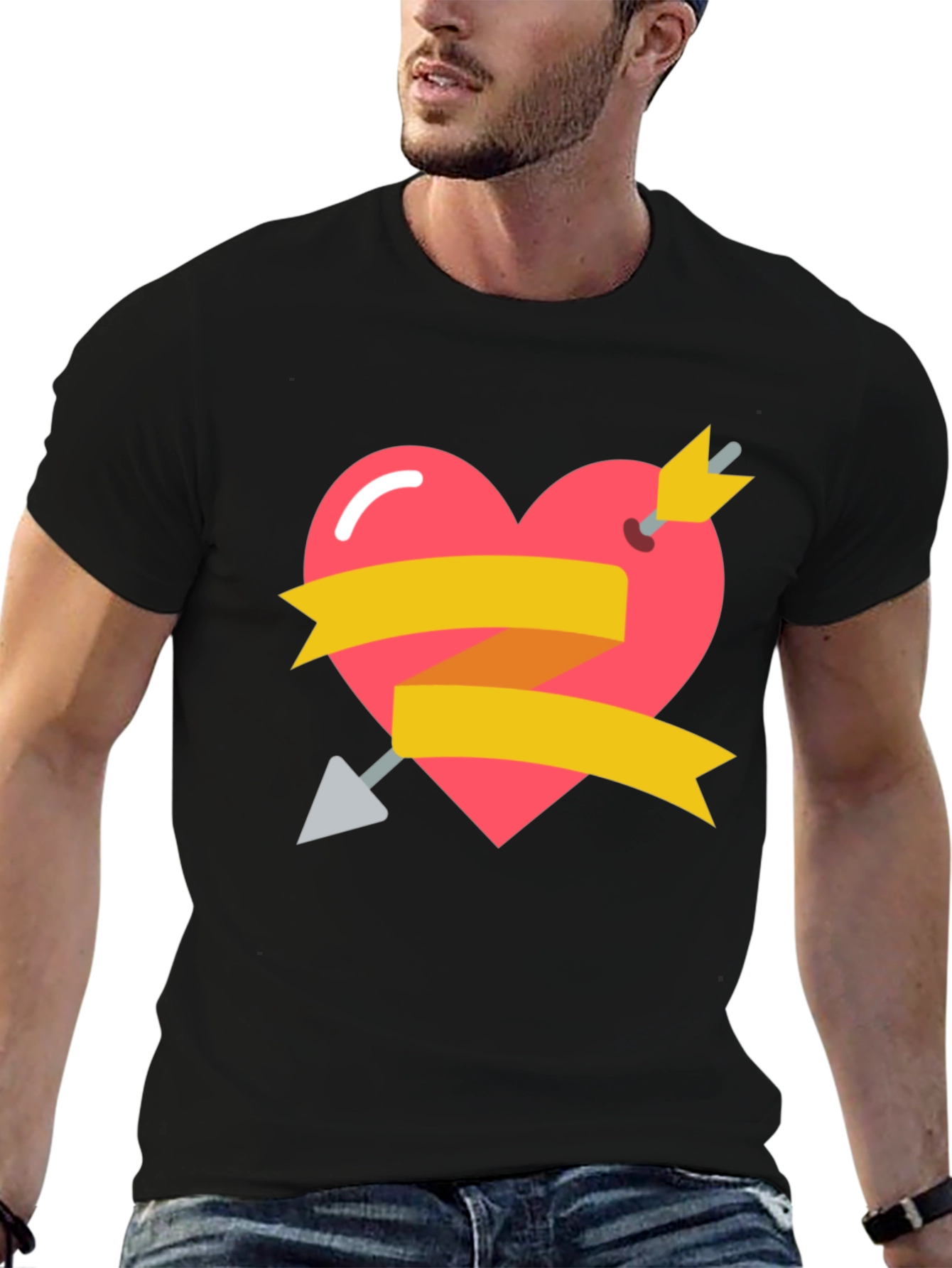 Heart Arrow Graphic Tee - Valentines Day