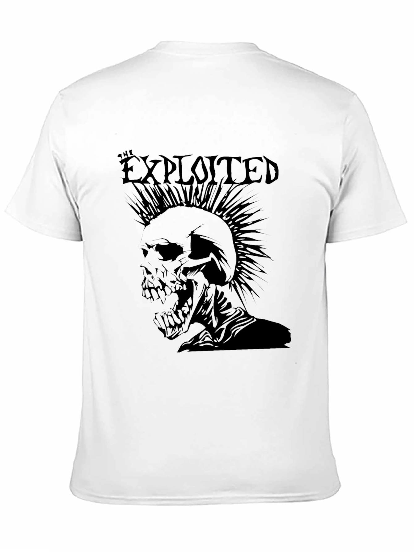 The Exploited Punk Skull Black Graphic Tee