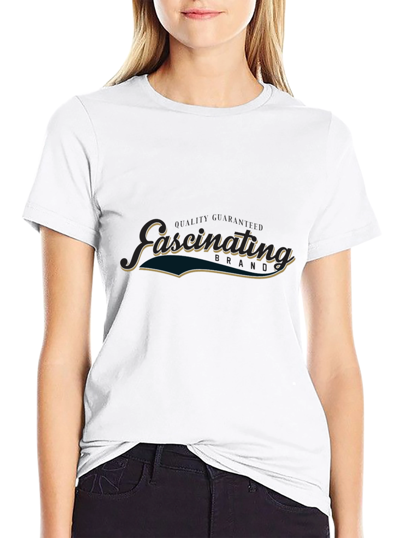 Fascinating Graphic Print Black T-Shirt