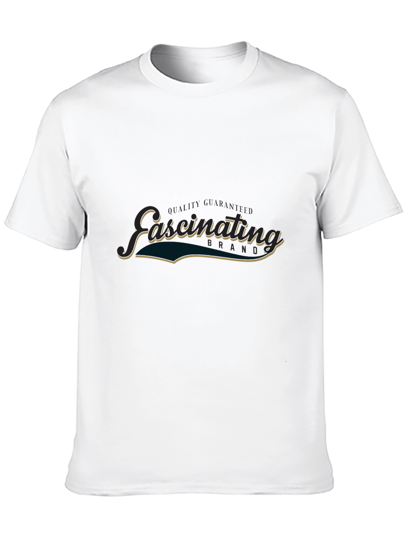Fascinating Graphic Print Black T-Shirt