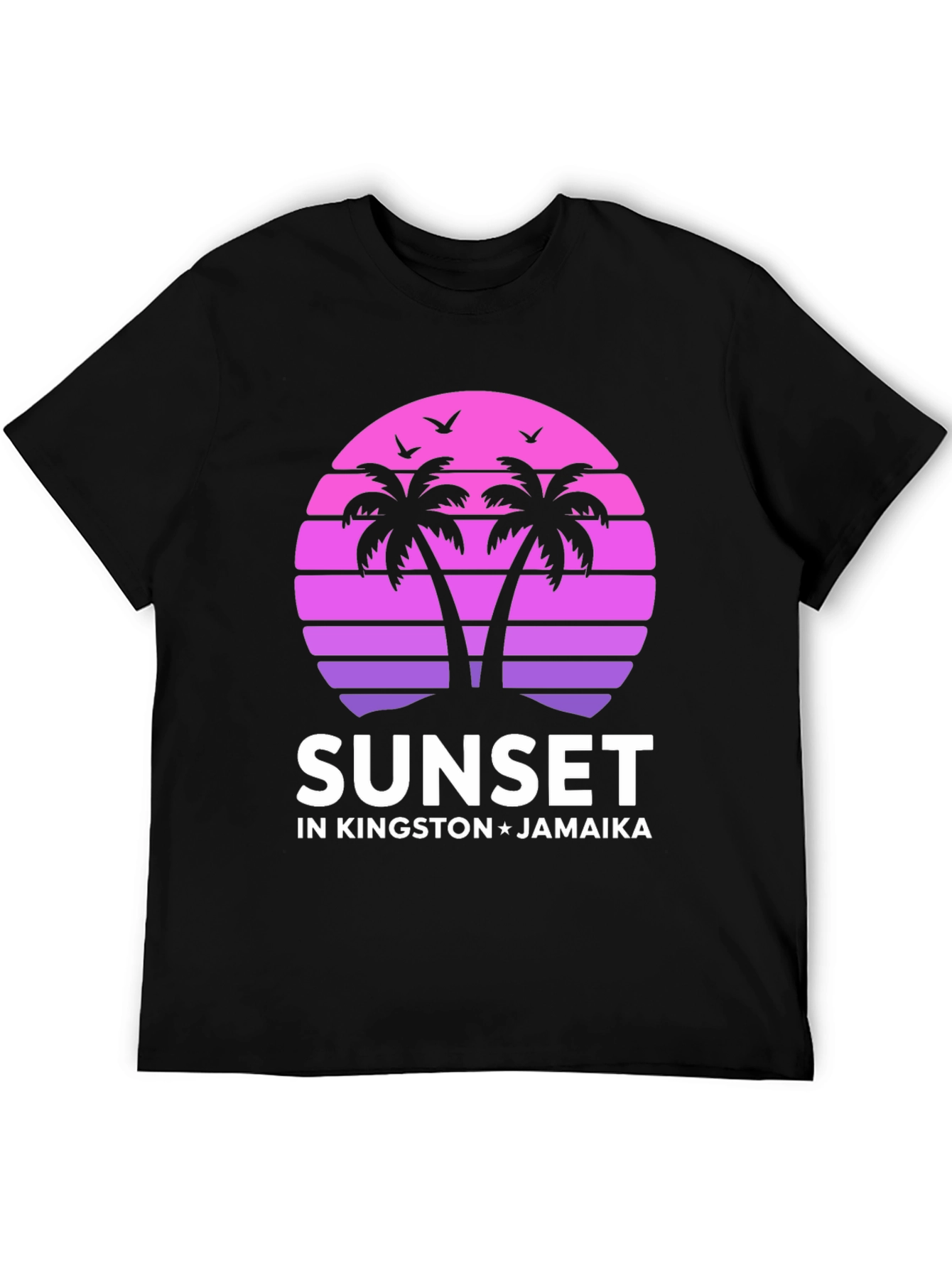 Sunset in Kingston Jamaica Graphic T-Shirt