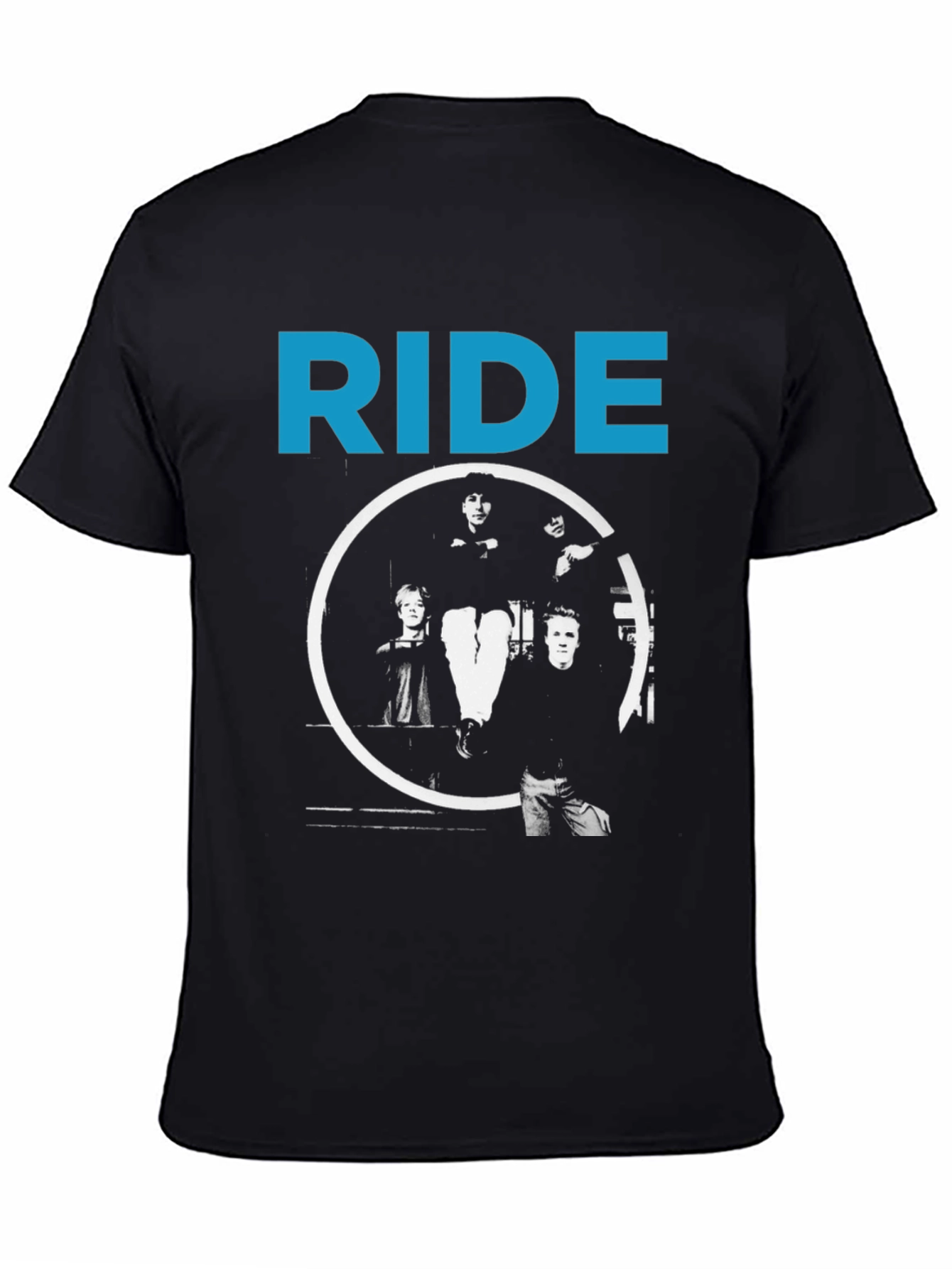 Ride Band Graphic T-Shirt - Black Cotton Tee