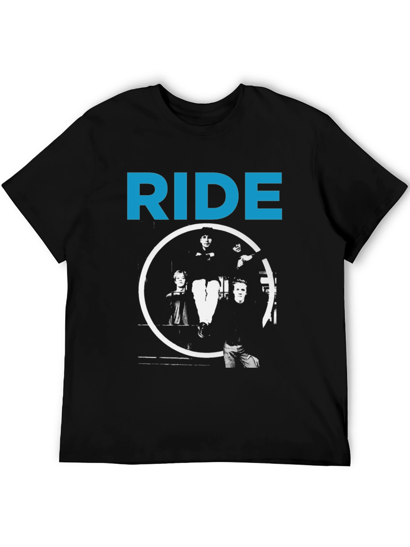 Ride Band Graphic T-Shirt - Black Cotton Tee