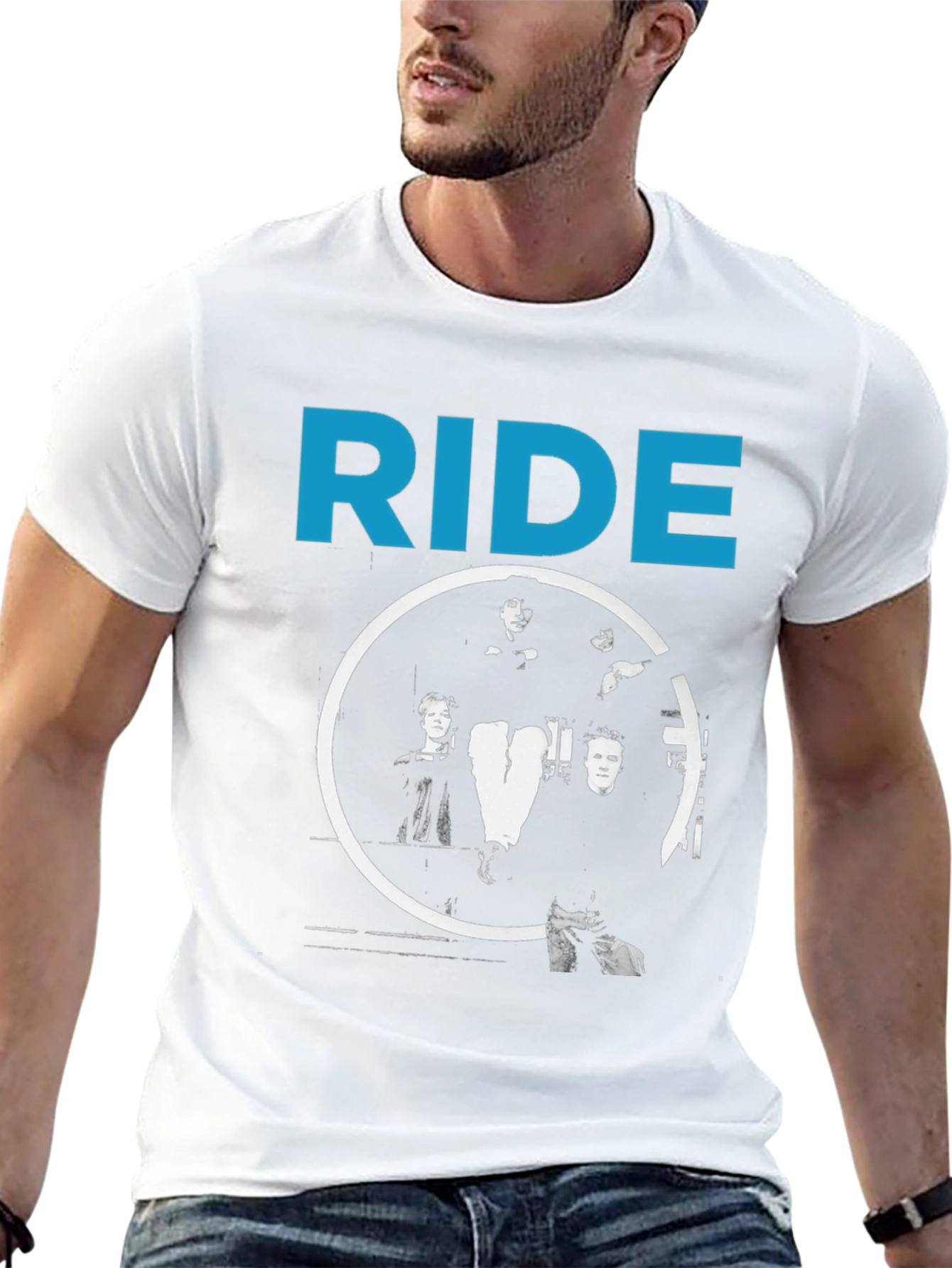 Ride Band Graphic T-Shirt - Black Cotton Tee