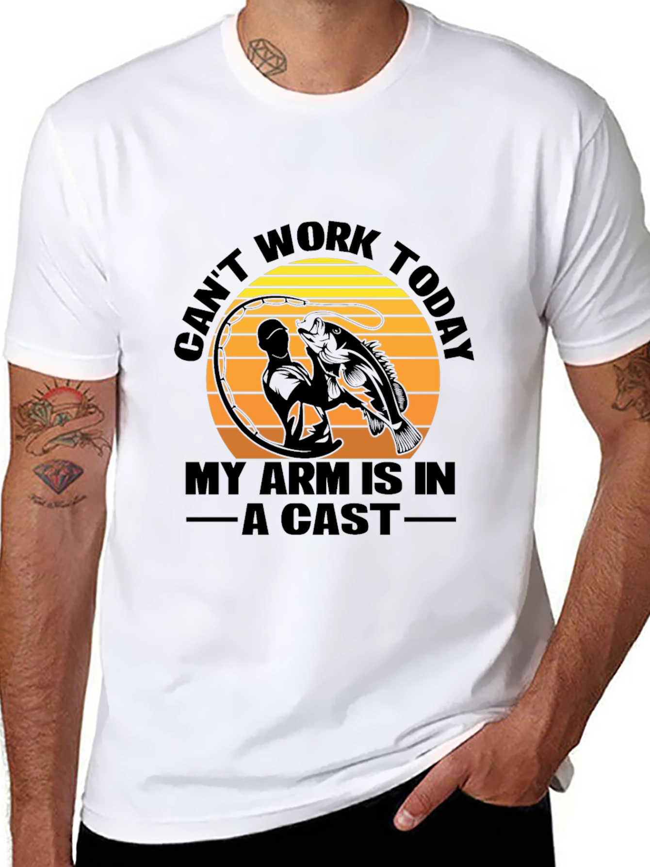 Fishing T-Shirt - Cant Work Today