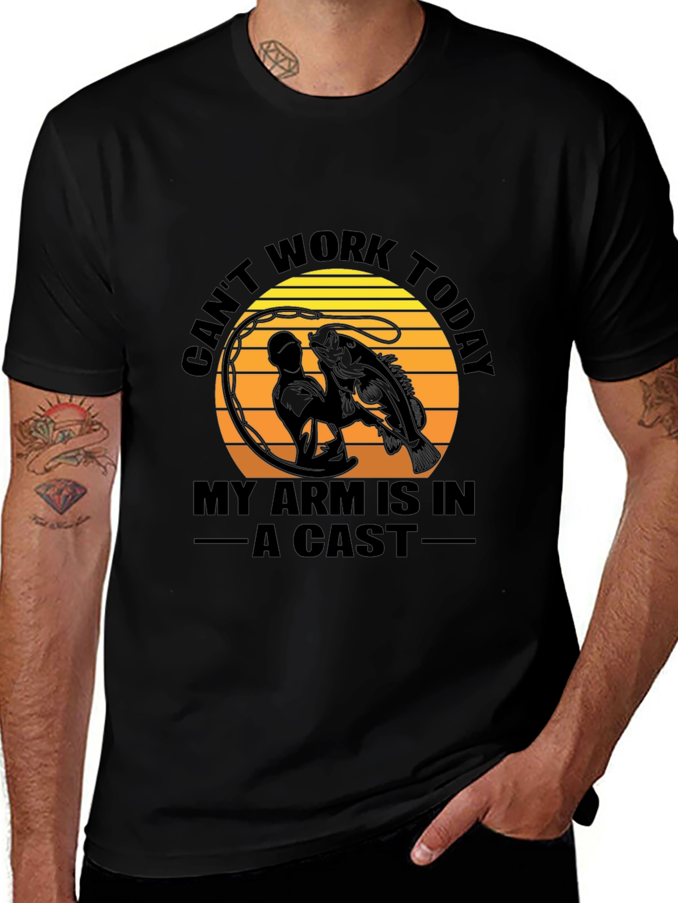Fishing T-Shirt - Cant Work Today