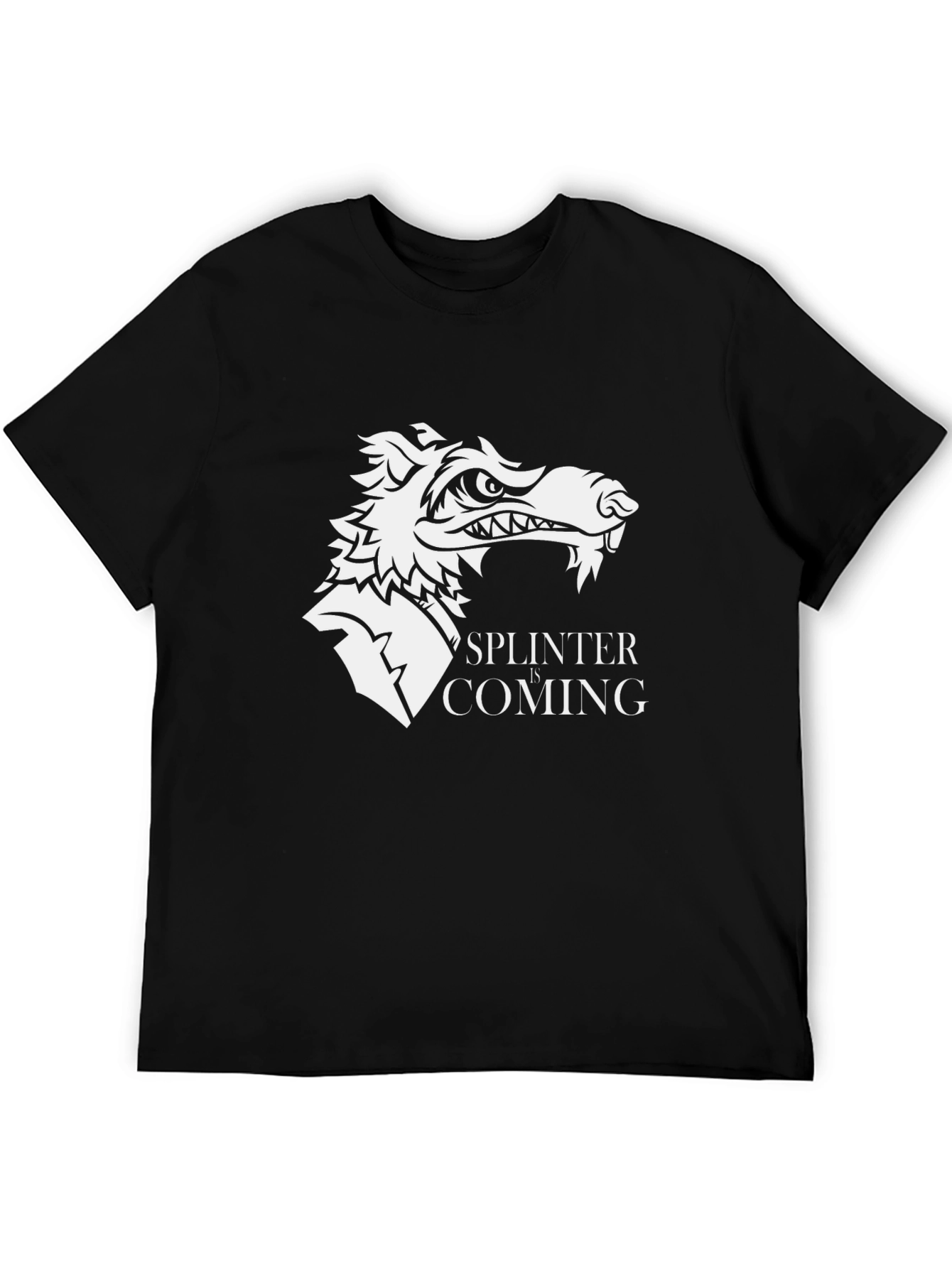 Splinter Coming Graphic Tee - Mens Black T-Shirt