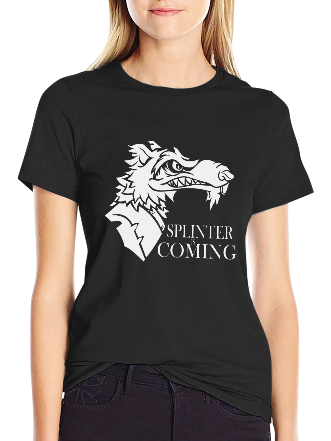 Splinter Coming Graphic Tee - Mens Black T-Shirt