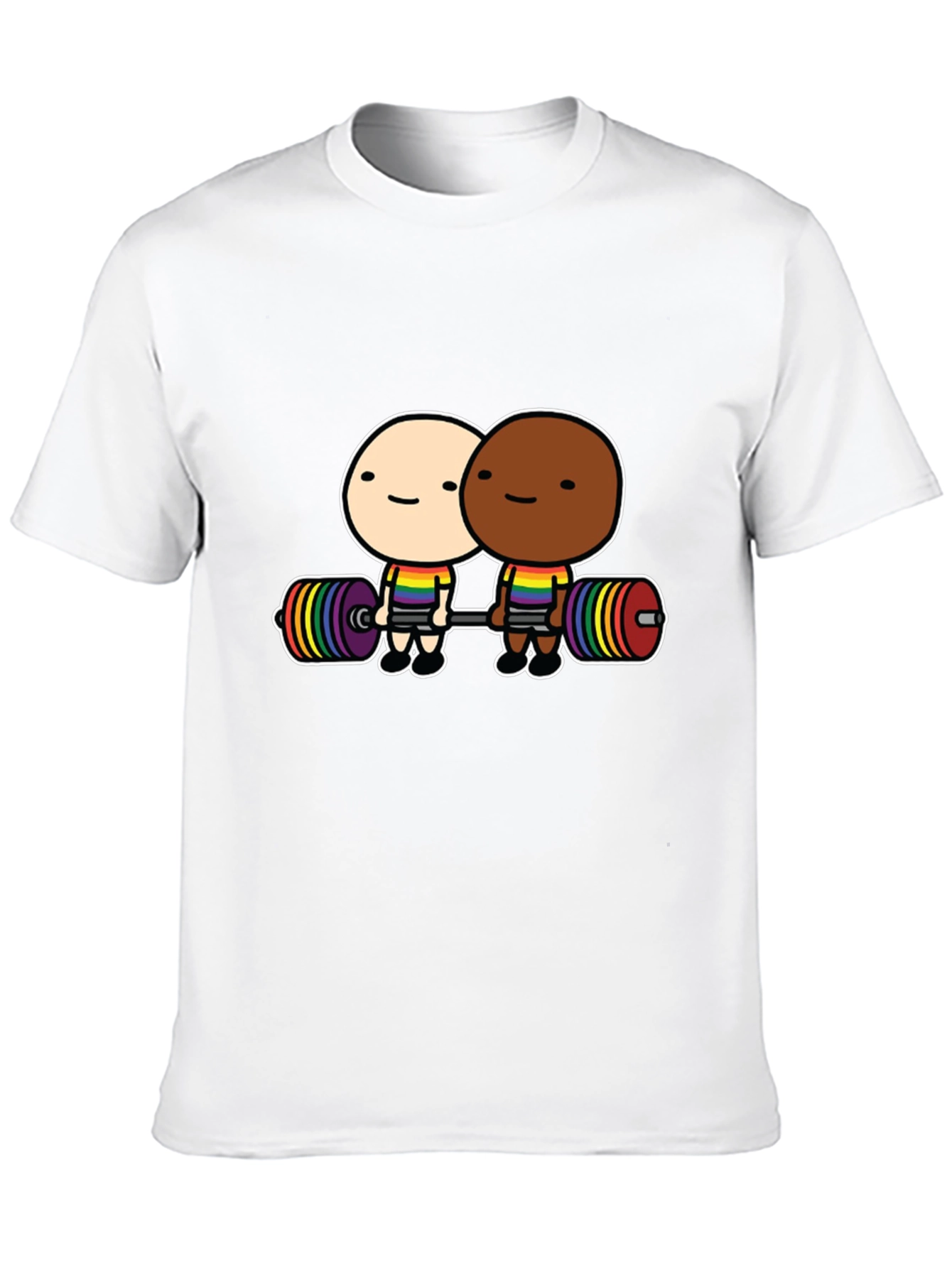 LGBTQ+ Pride Lifting Partners Black T-Shirt